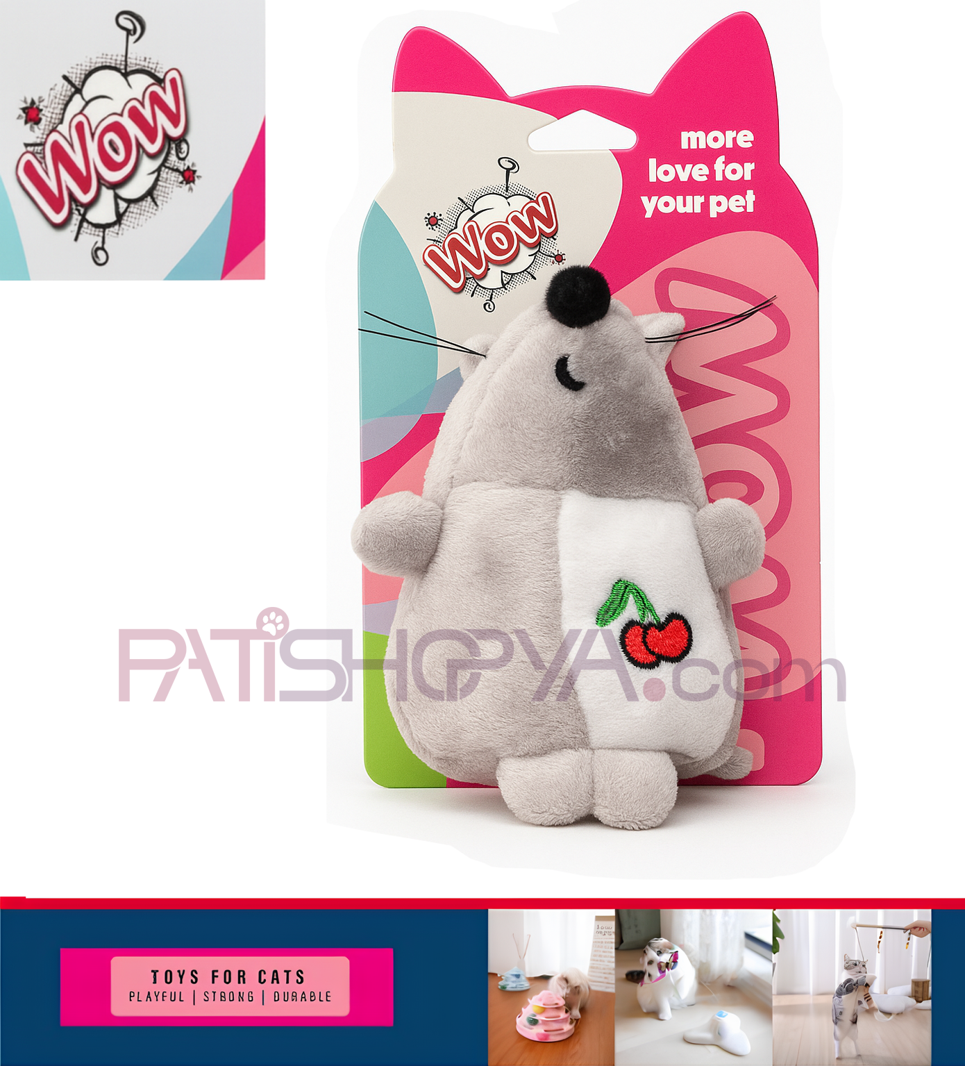 WOWWOW KEDİ OYUNCAK FARE 3