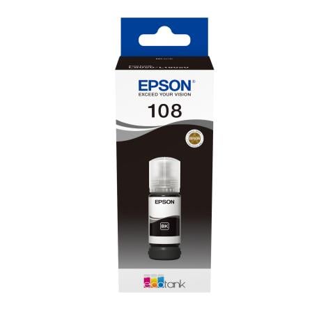 Epson108 EcoTank Siyah (Black) Mürekkep Şişesi