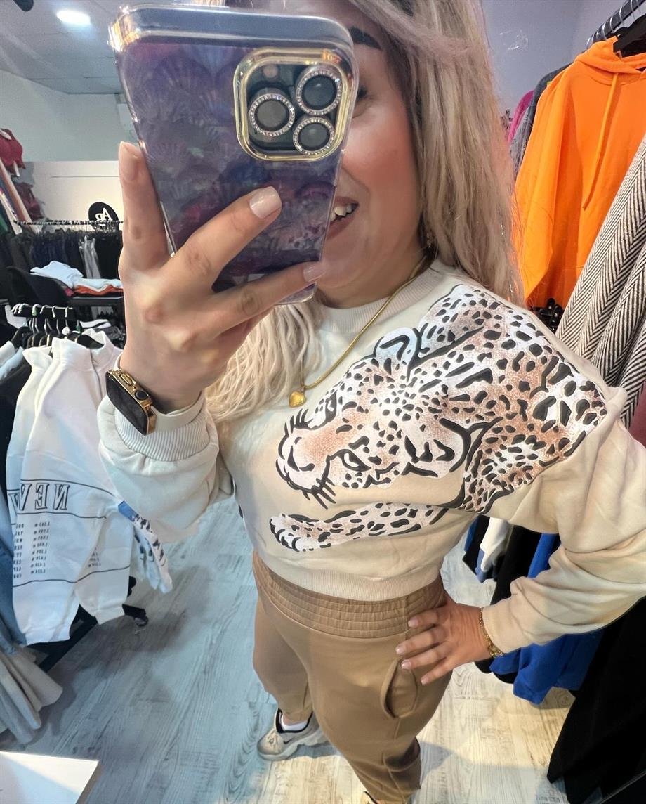 Bej Scuba Kumaş Eşofman