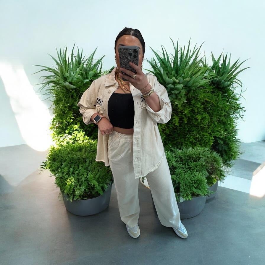 Bel Detaylı Premium Seri Gabardin Kumaş Palazzo  Pantolon