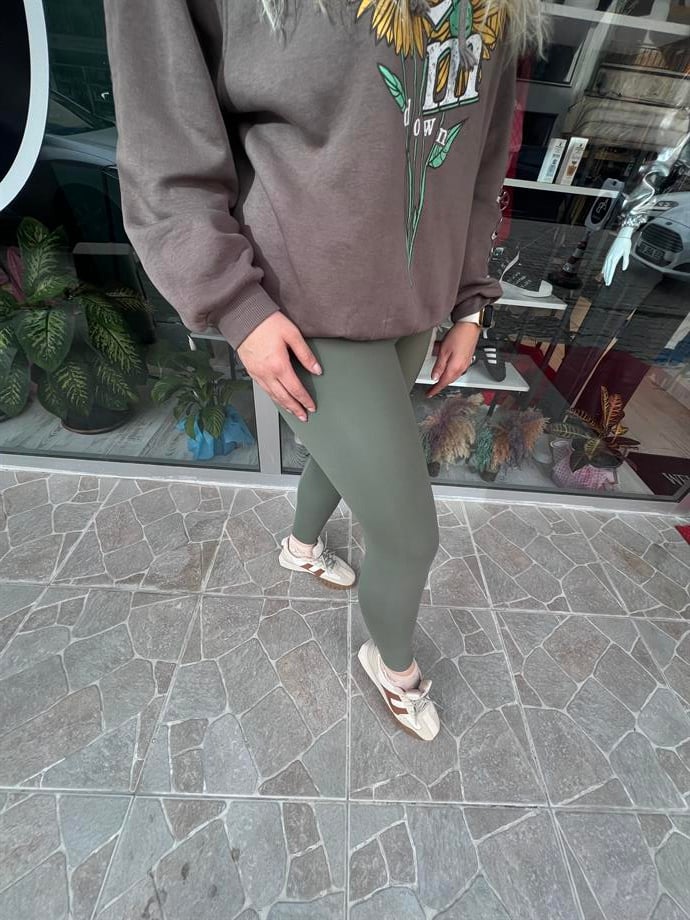 Çağla Yeşili Oysho Yumoş Tayt