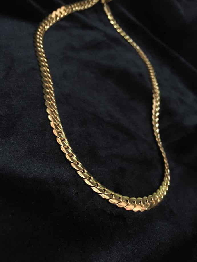 Çelik Arpacık Gold Kolye