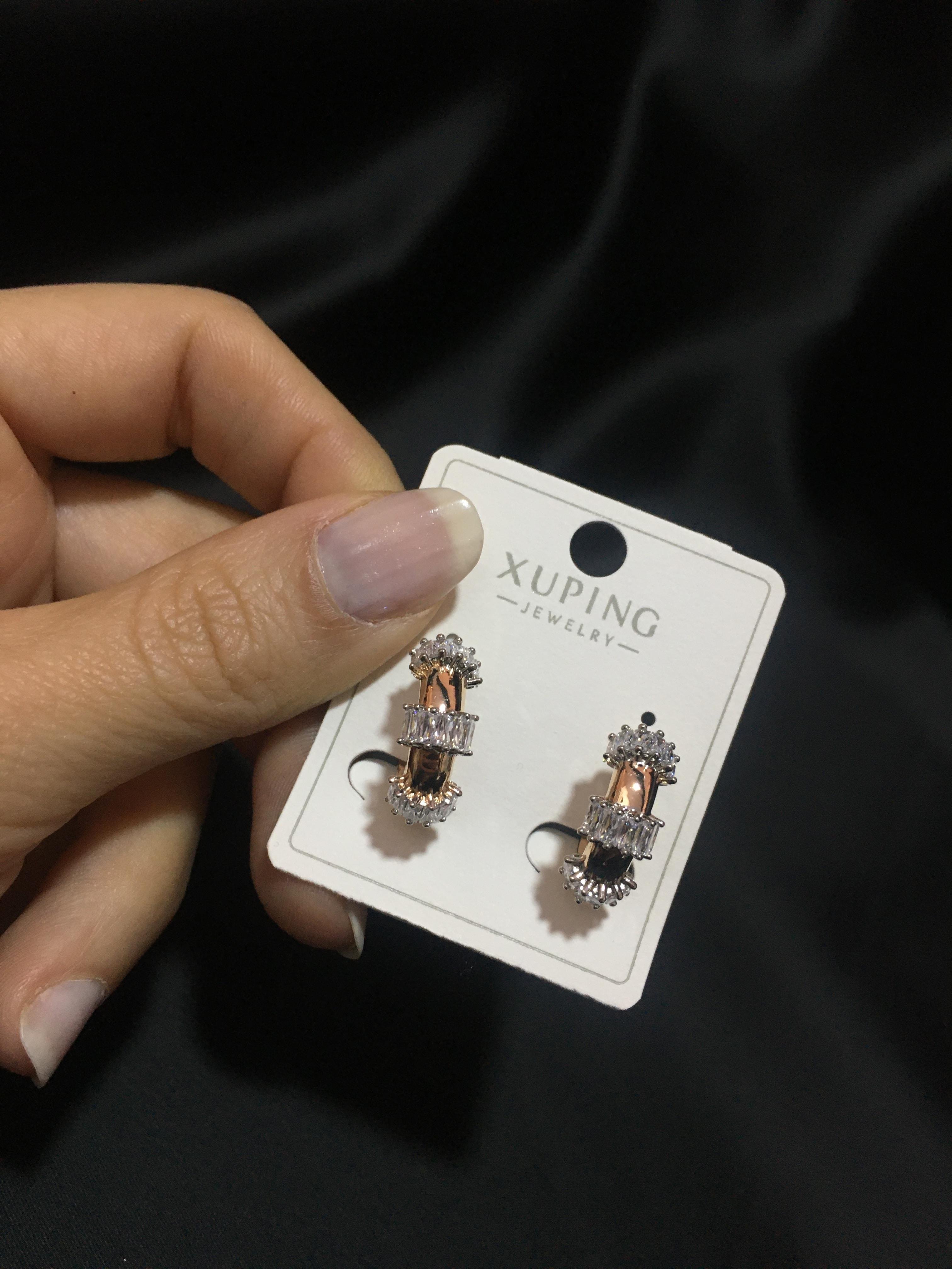 Çelik Gold Taşlı Küpe