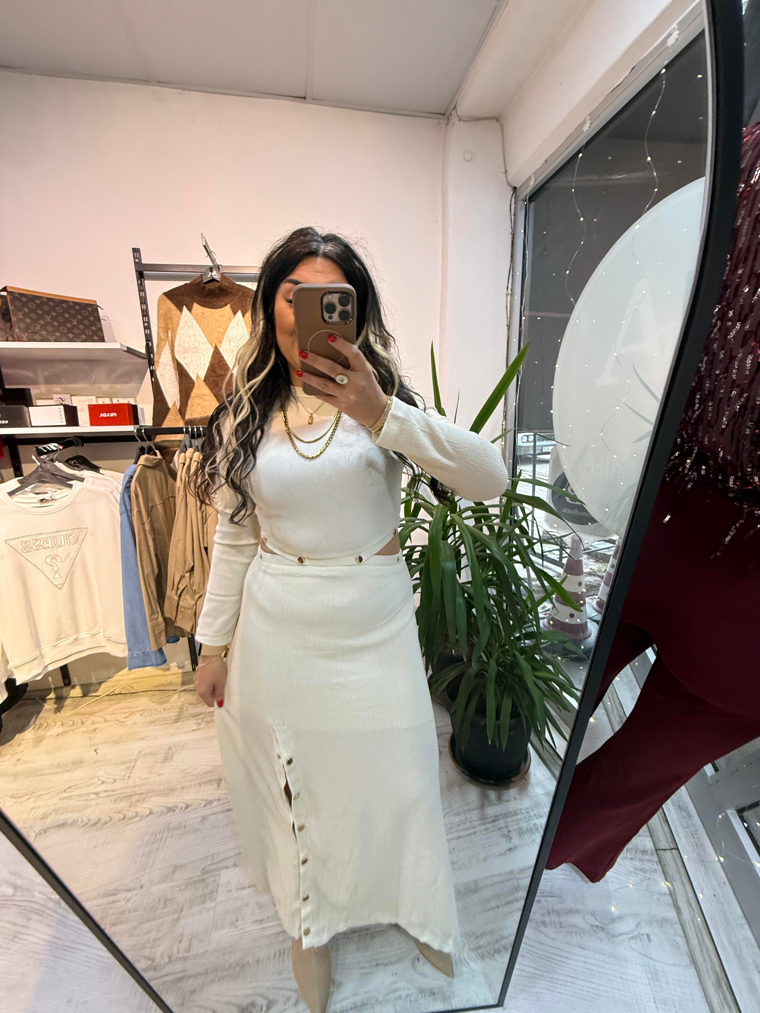 ÇıtÇıt Detaylı Ekru Takım