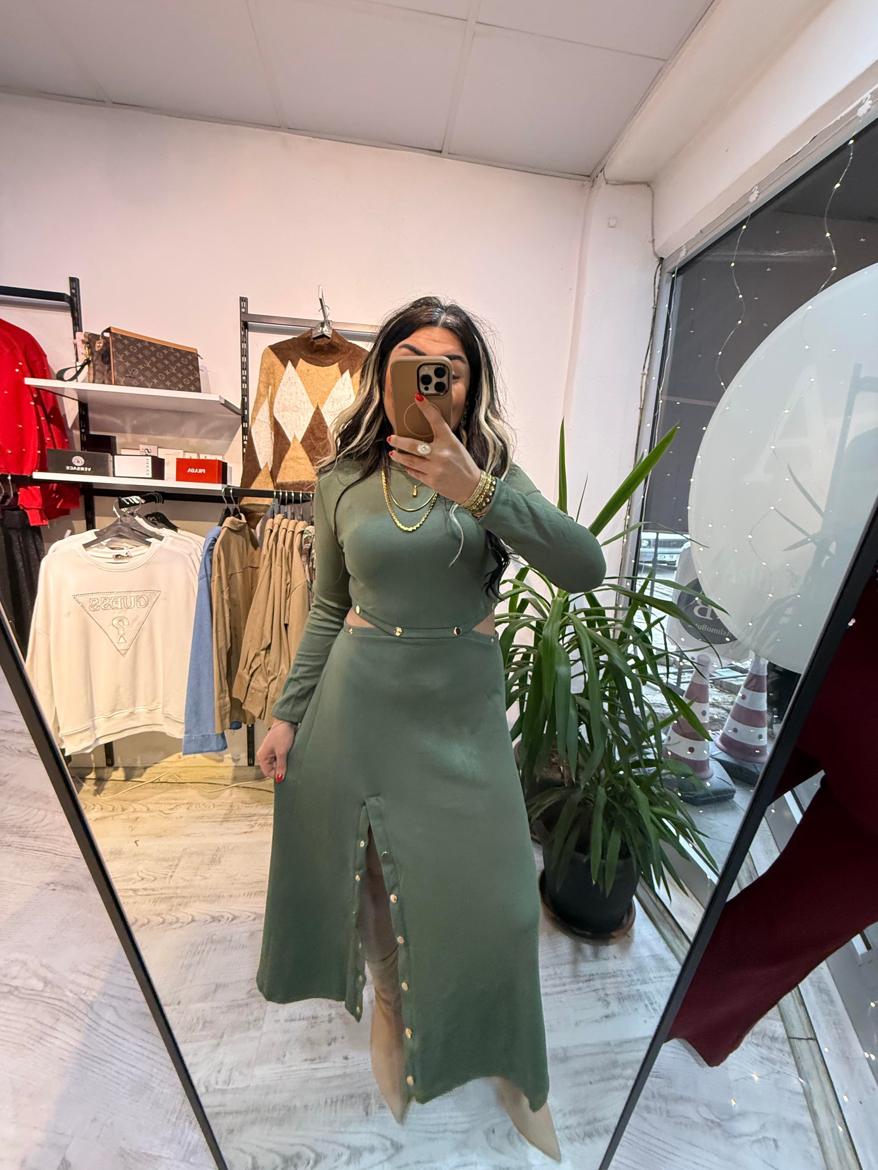 ÇıtÇıt Detaylı Haki Takım