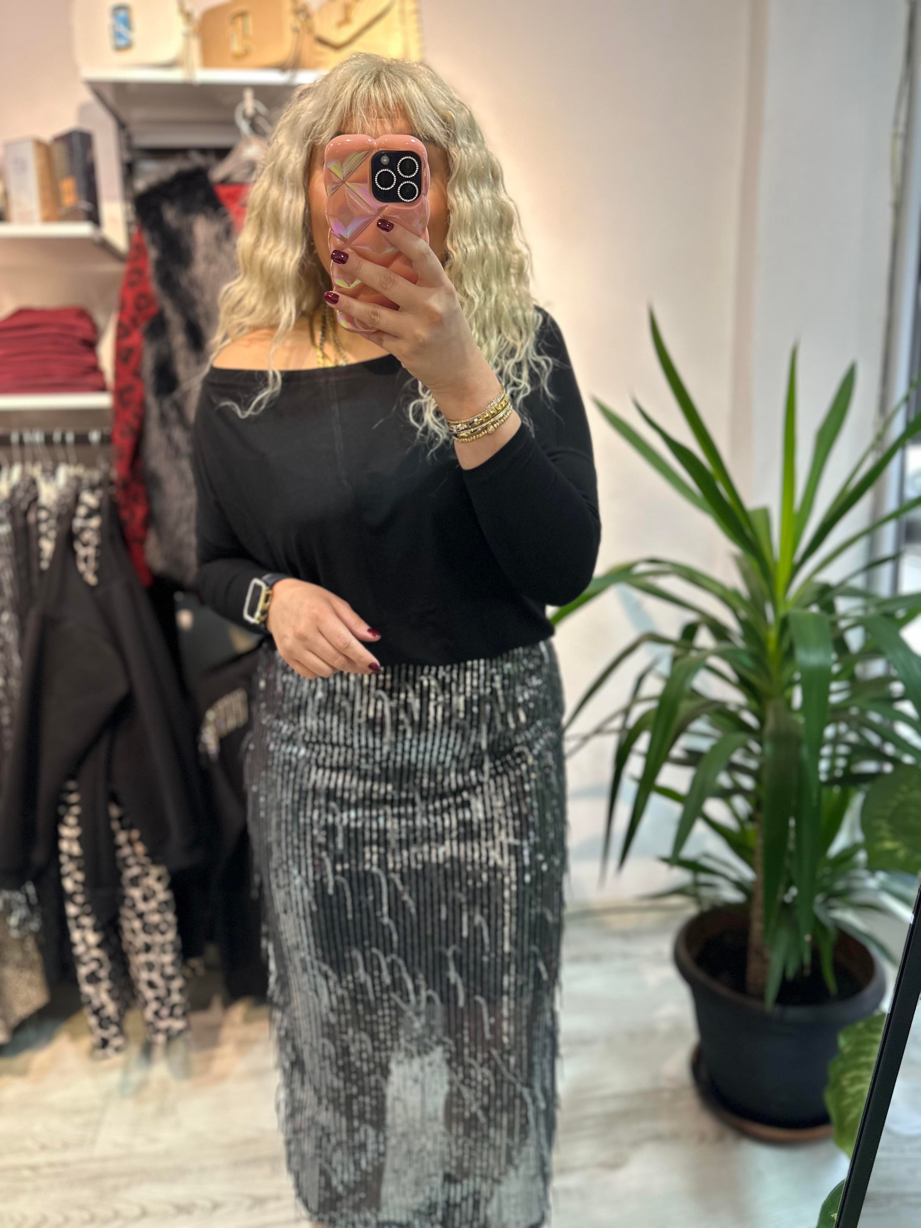 Düşük Omuz Basic Bluz