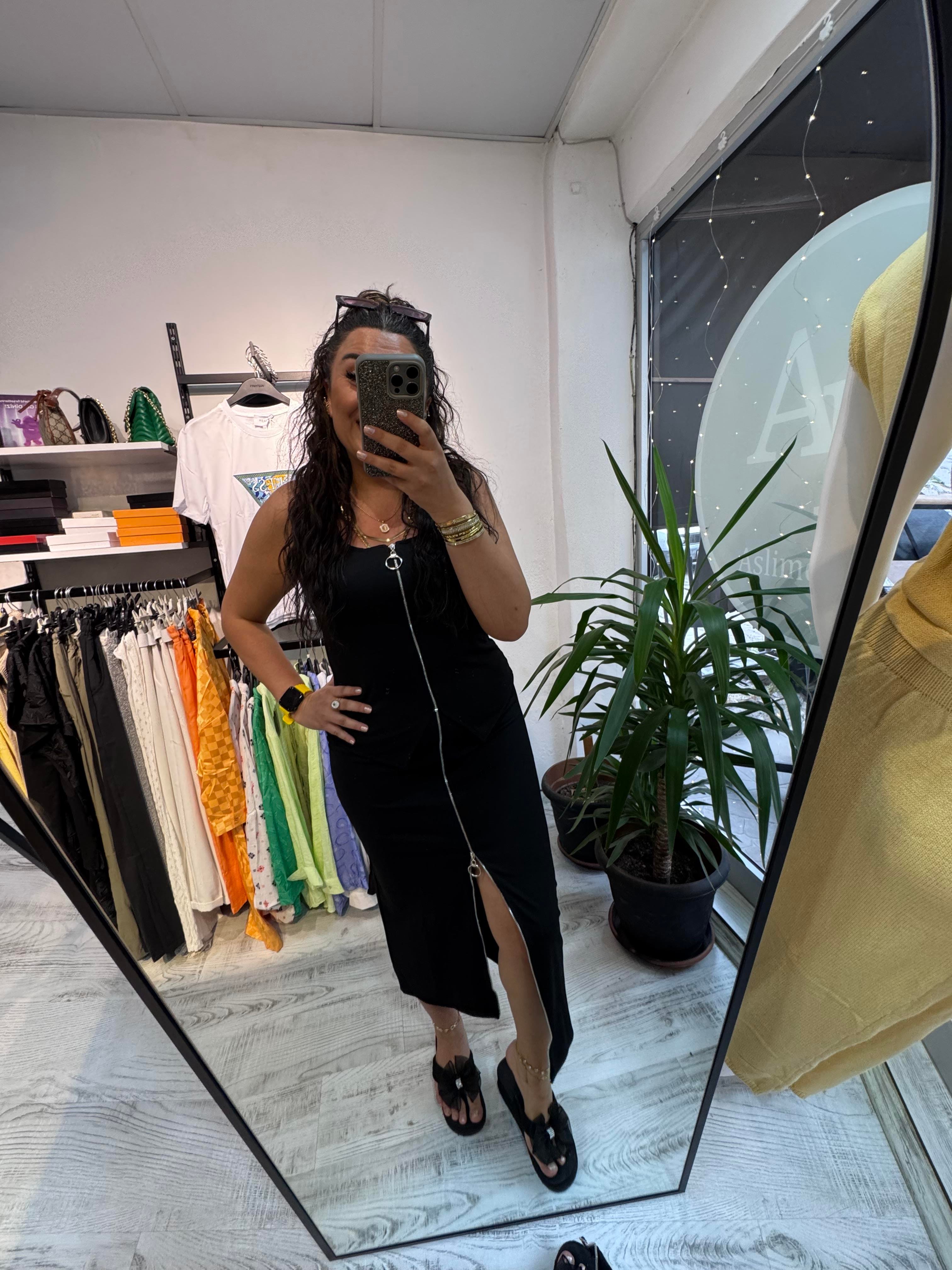 Fermuar Detaylı İkili Takım