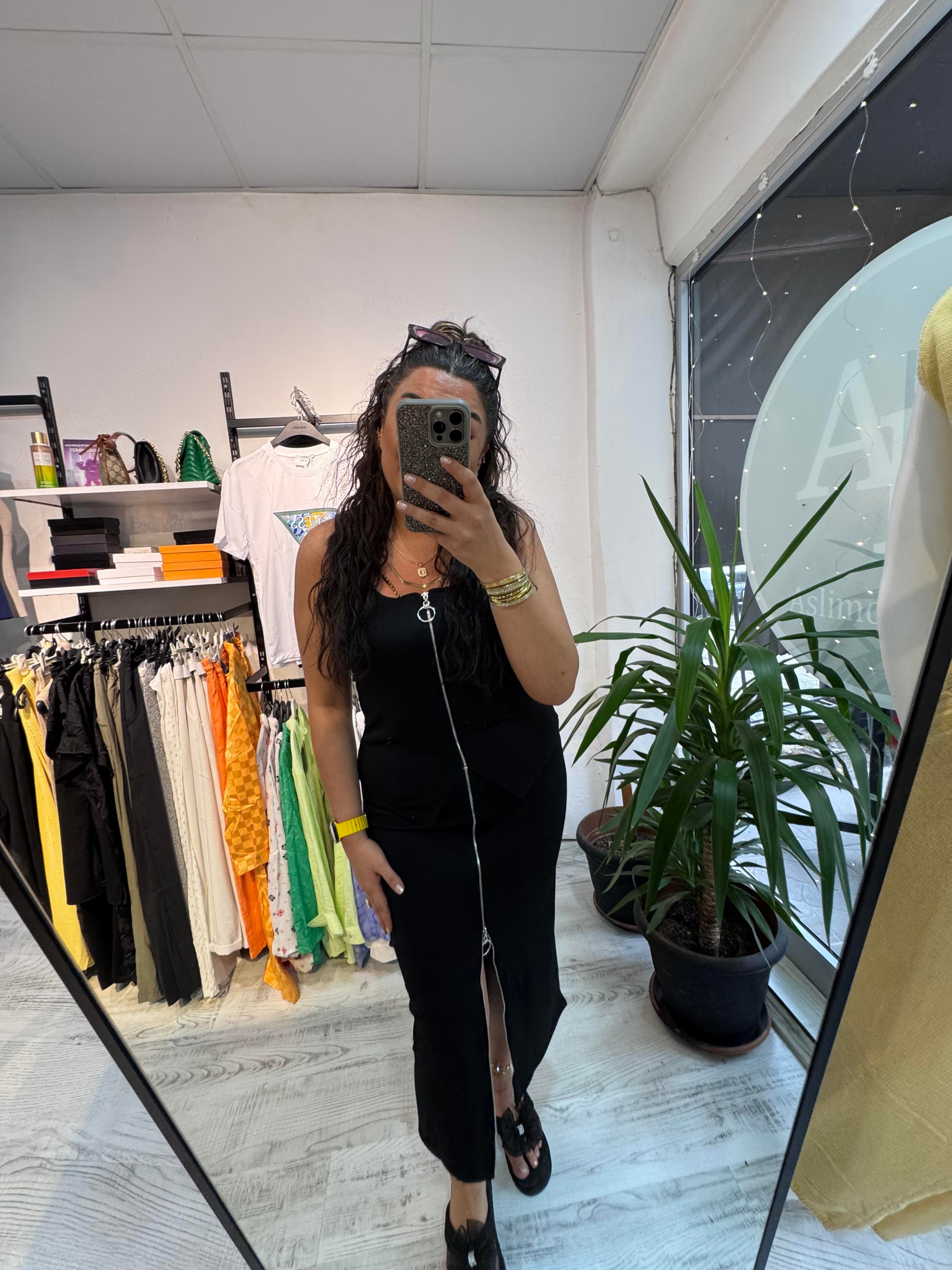 Fermuar Detaylı İkili Takım