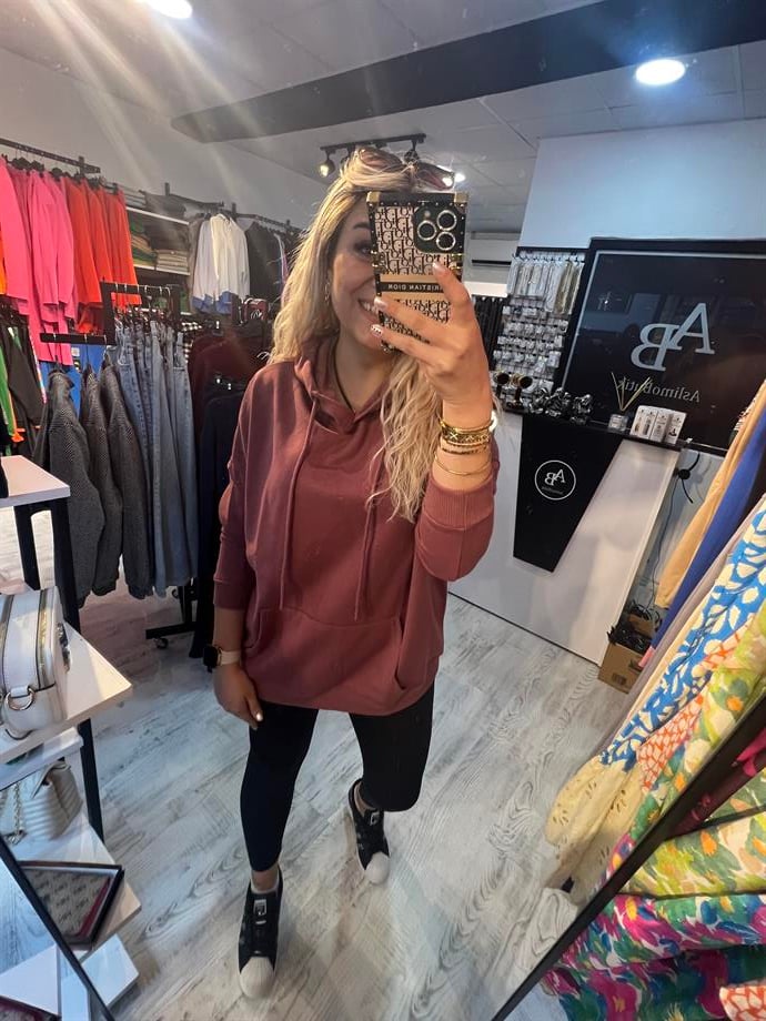 gül kurusu sweatshirt