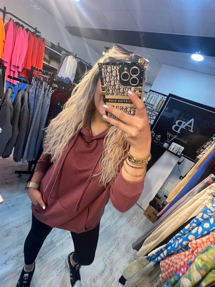 gül kurusu sweatshirt