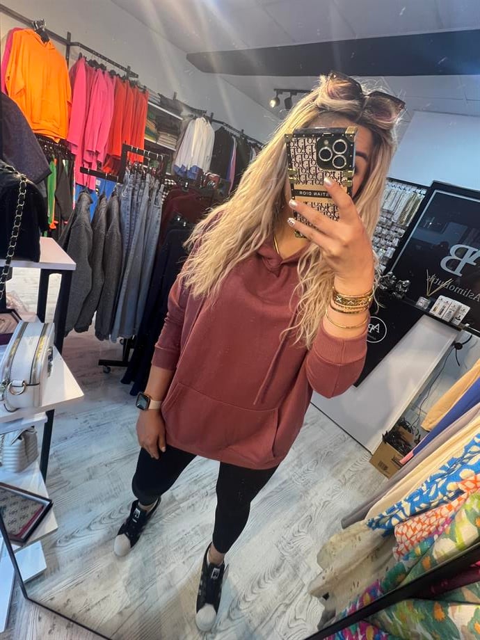 gül kurusu sweatshirt