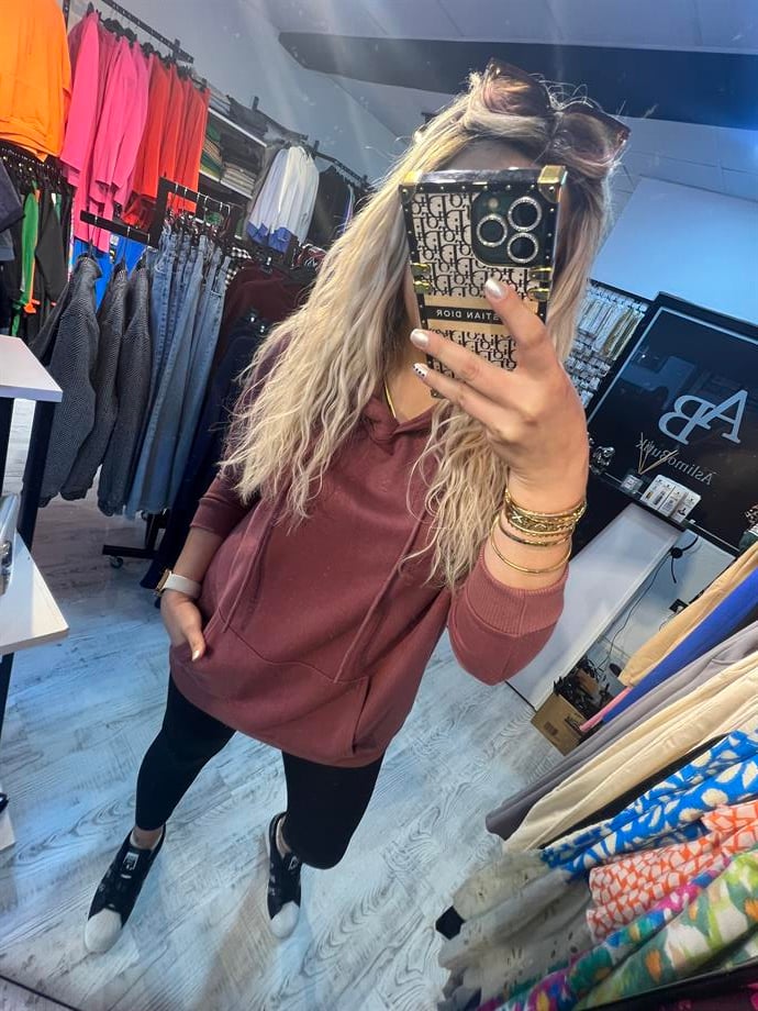 gül kurusu sweatshirt