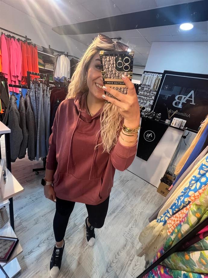 gül kurusu sweatshirt