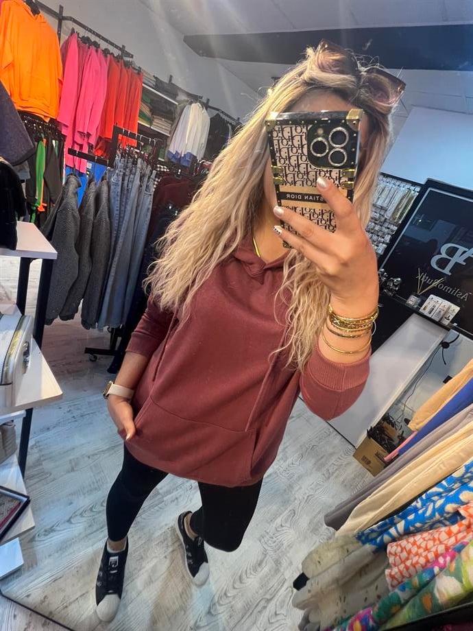 gül kurusu sweatshirt