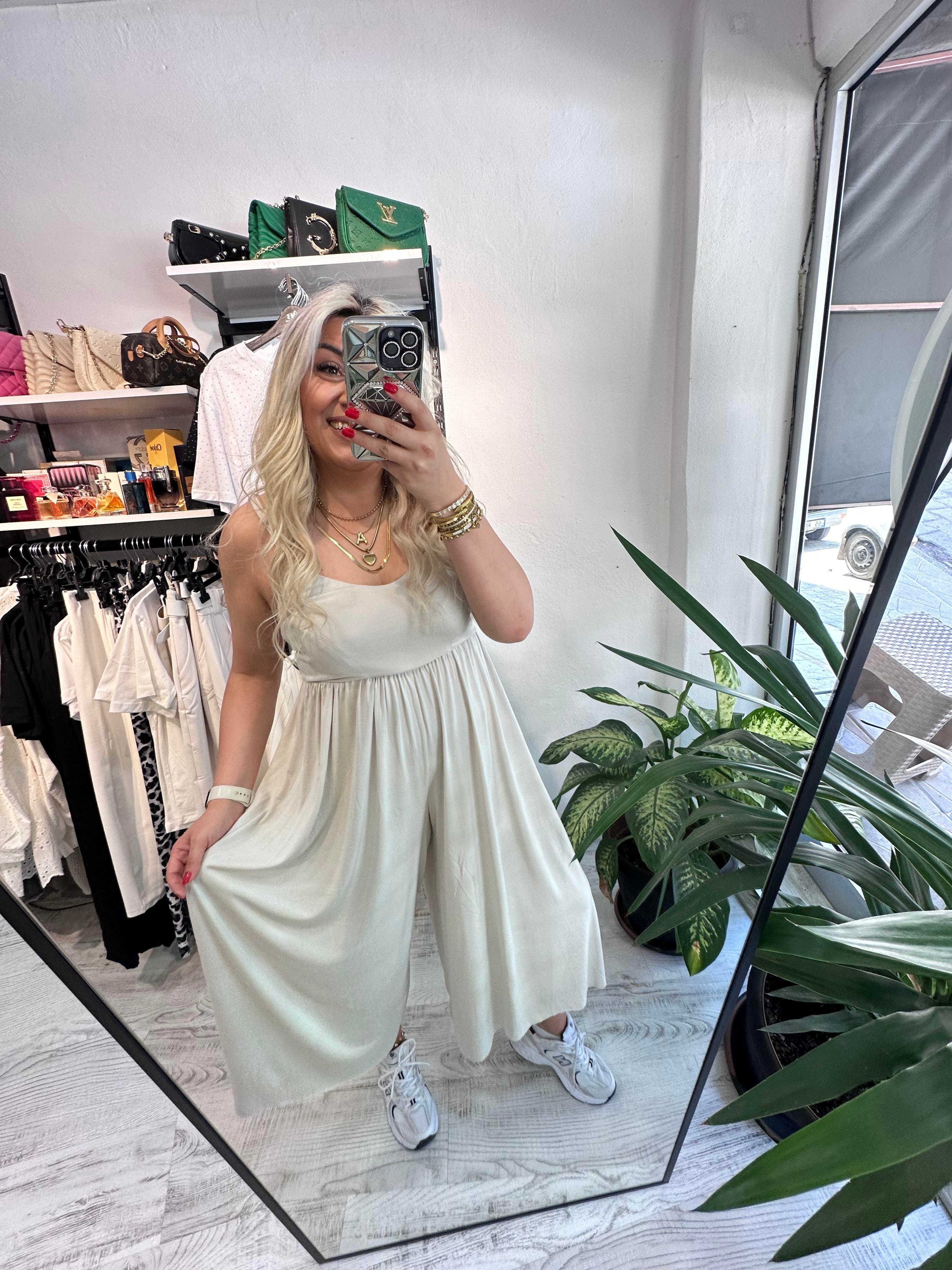 İp Askılı Oysho Kumaş Taş Tulum