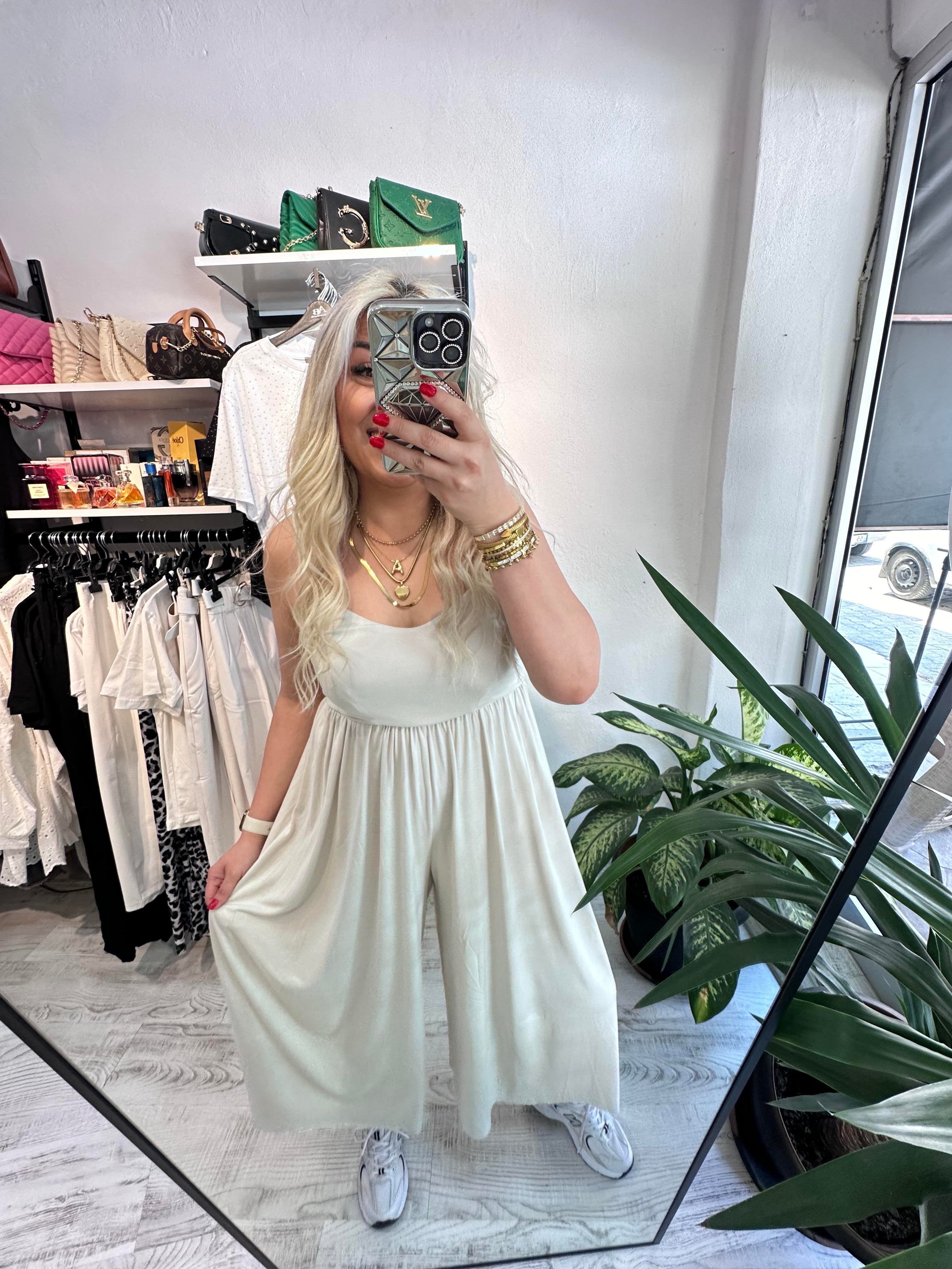 İp Askılı Oysho Kumaş Taş Tulum