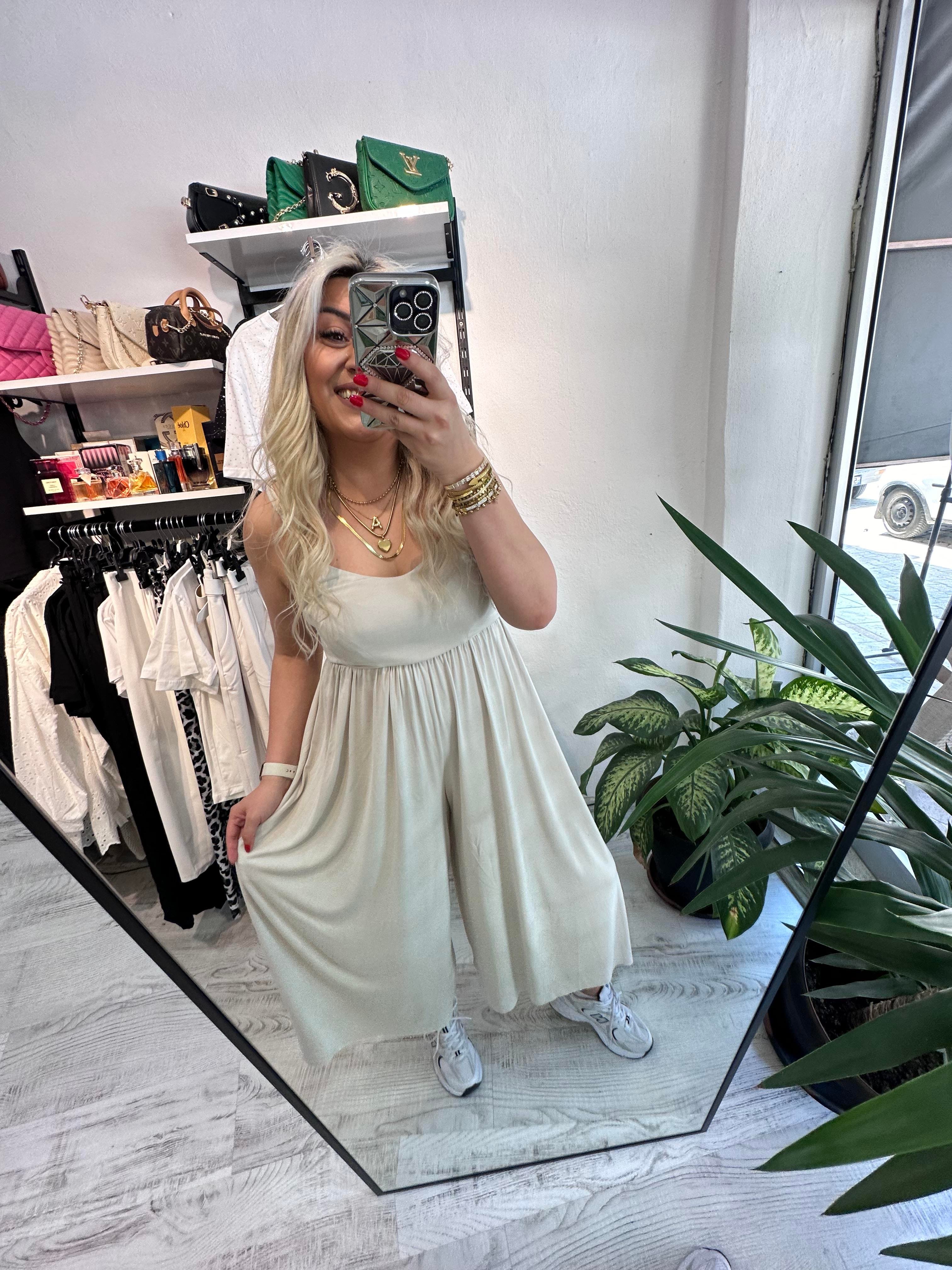 İp Askılı Oysho Kumaş Taş Tulum