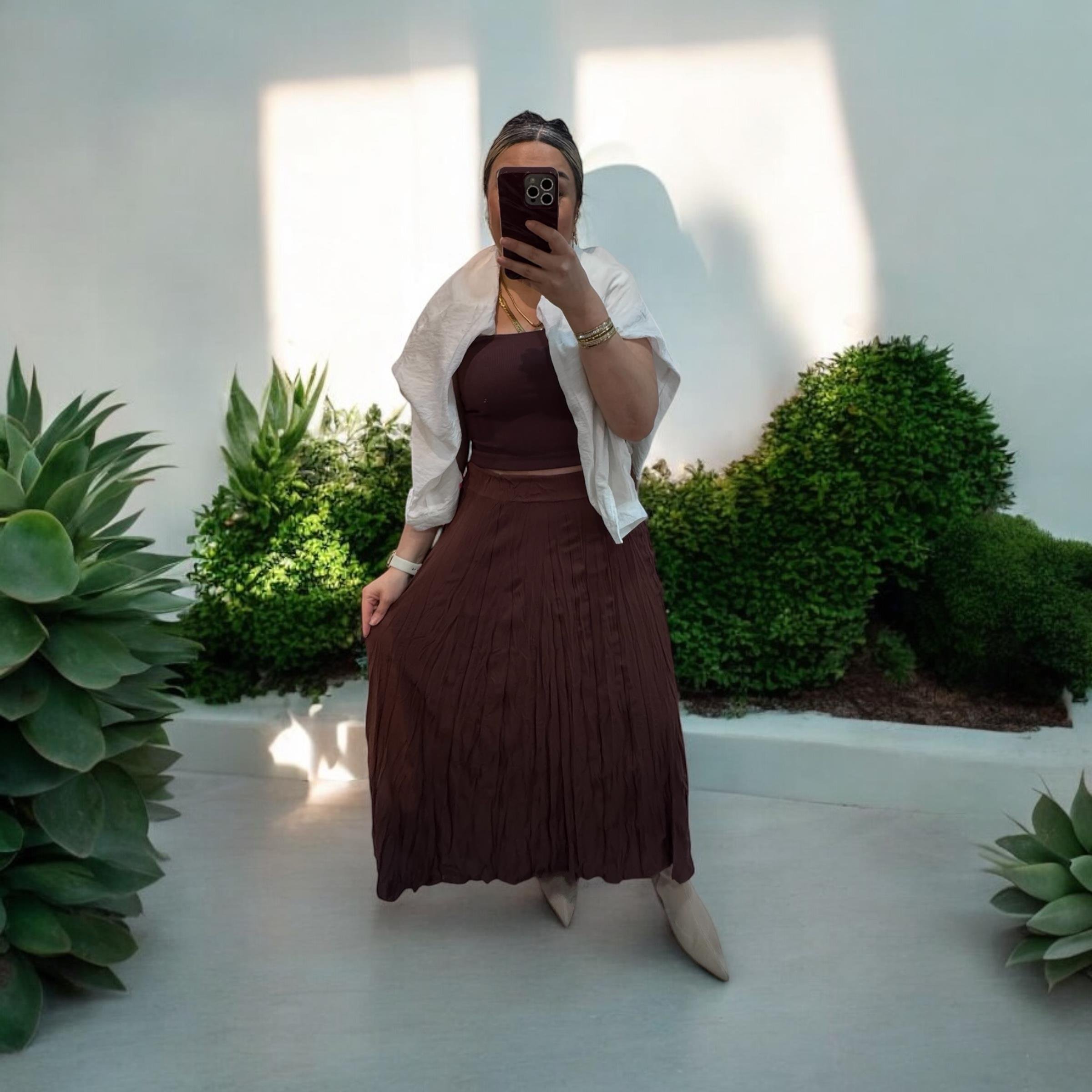 Kahverengi Kraş Etek