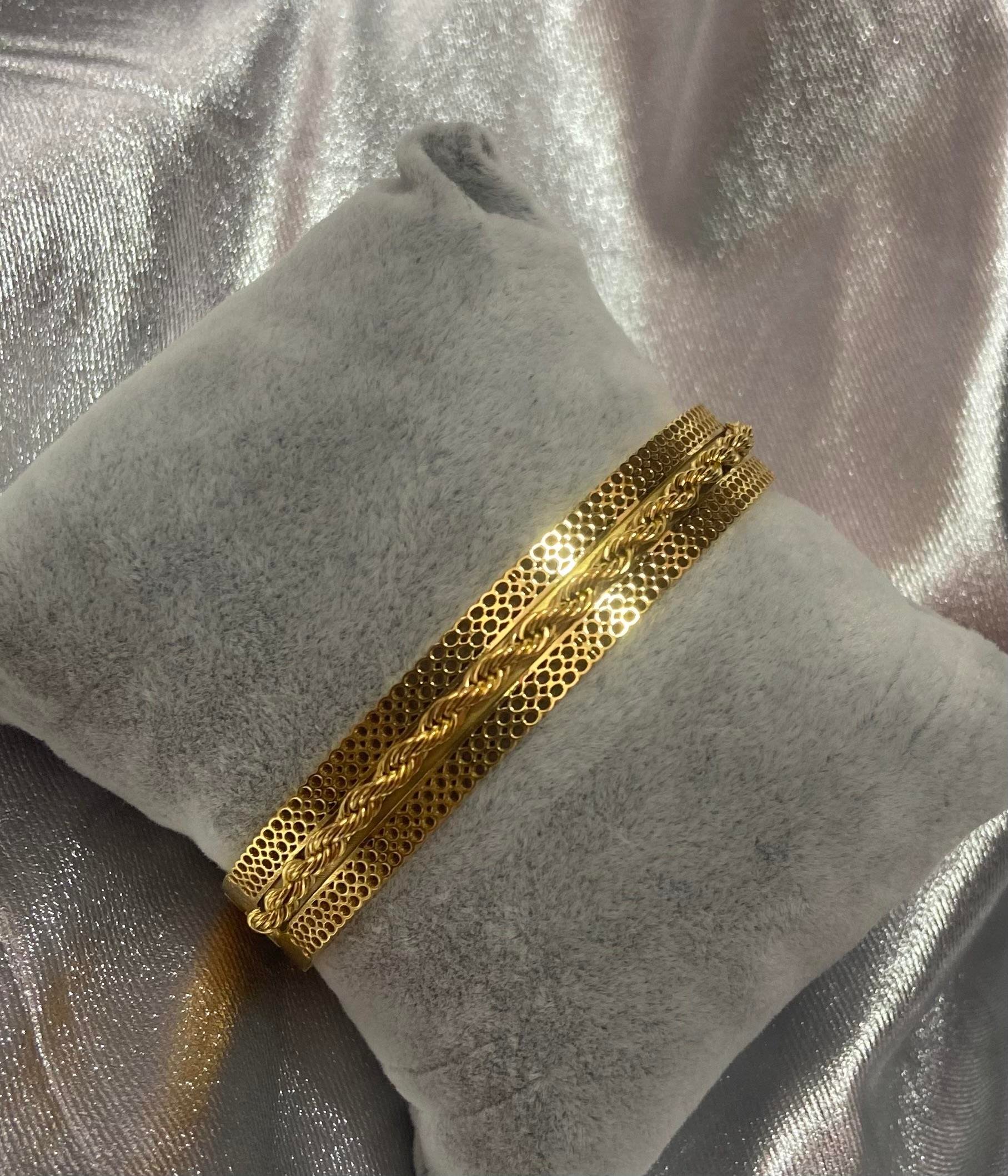 Kalın Gold Çelik Kelepçe