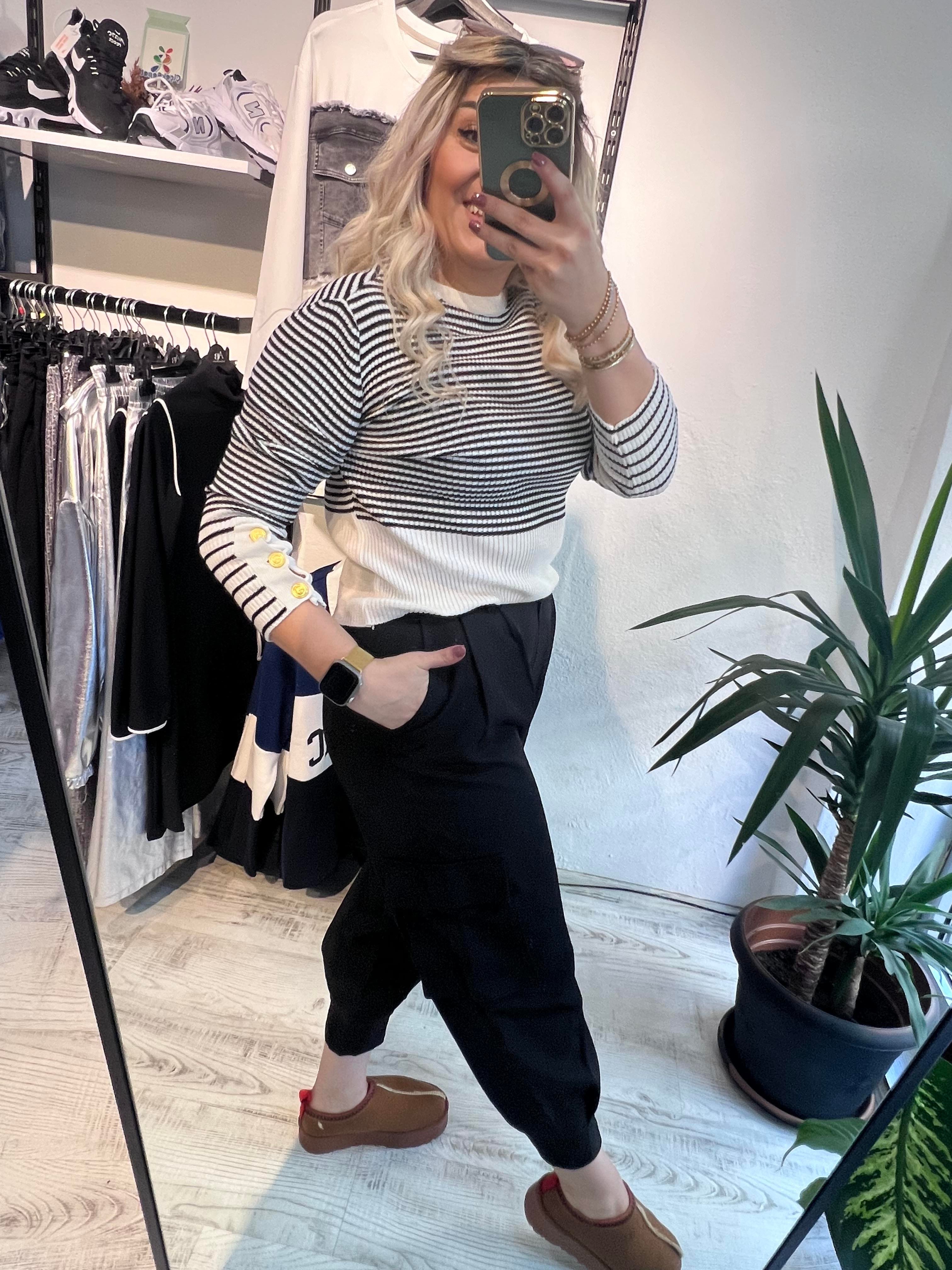 Kargo Cep Sİyah Pantolon