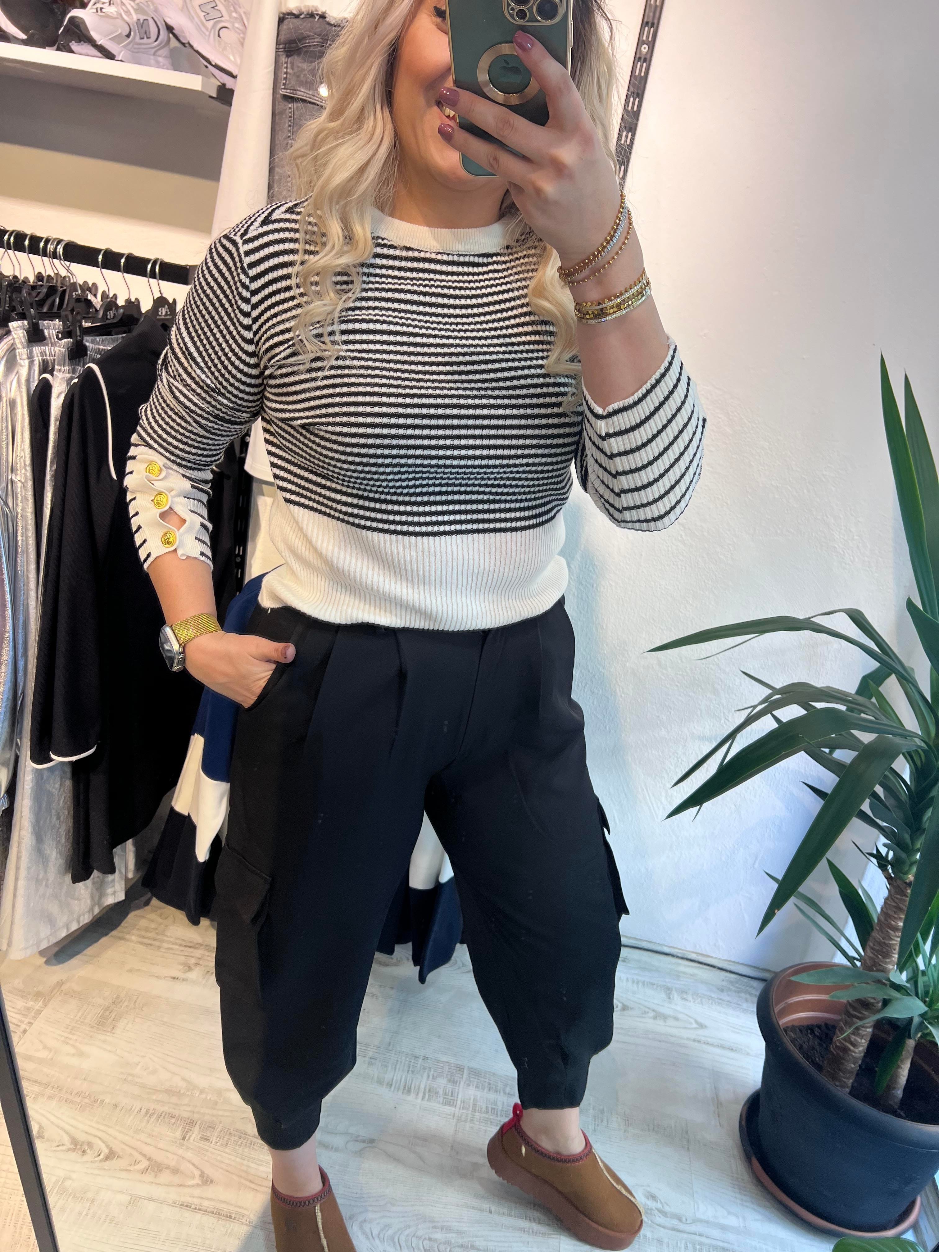 Kargo Cep Sİyah Pantolon