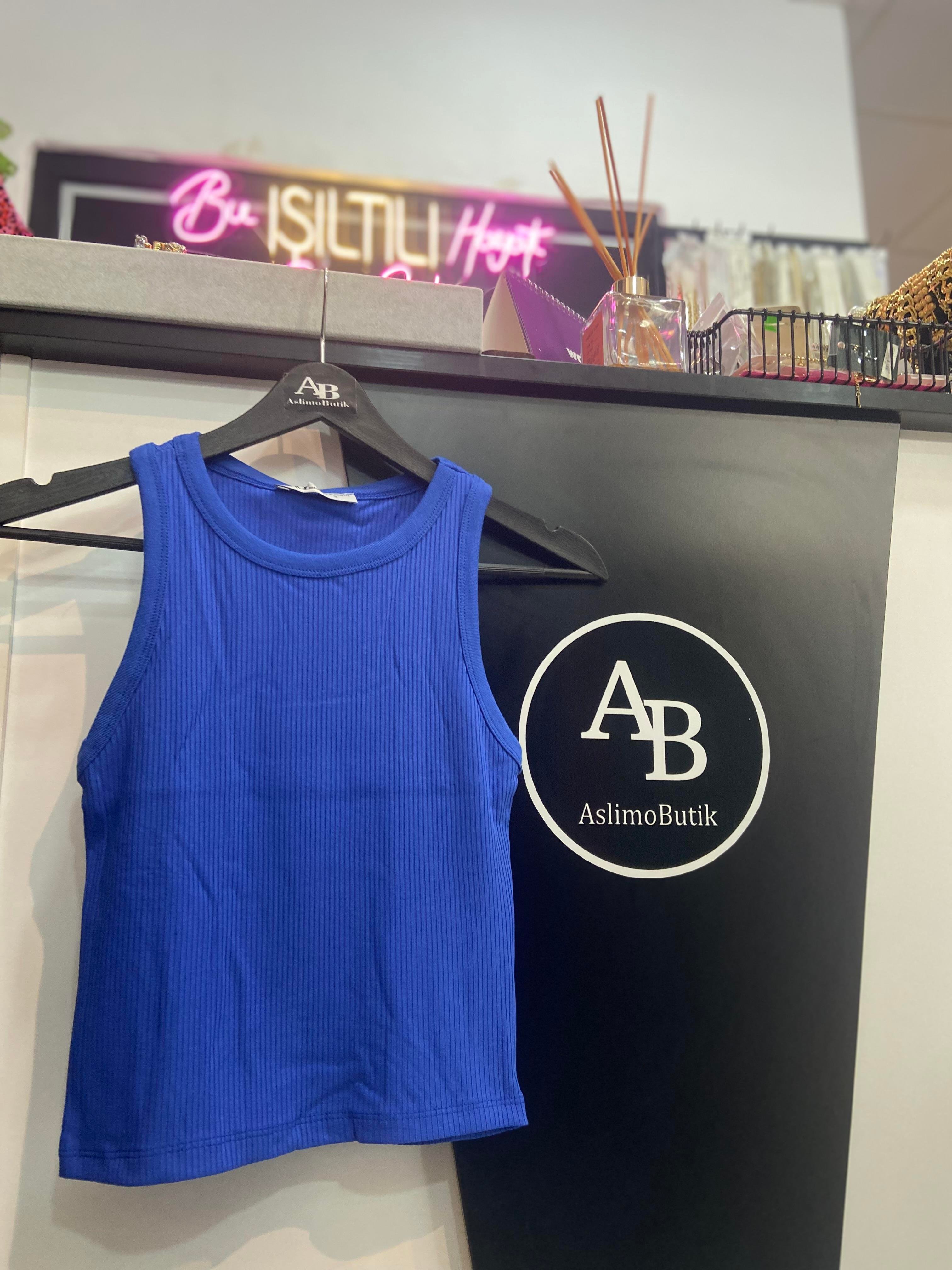 Karol Sıfır Kol Mavi Atlet