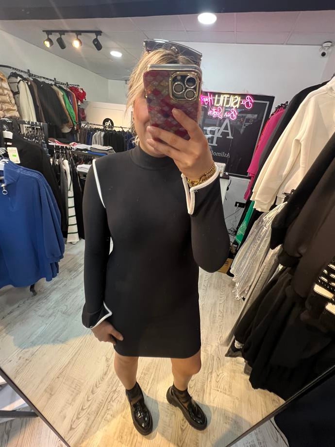 Kısa Ottoman Kumaş Elbise