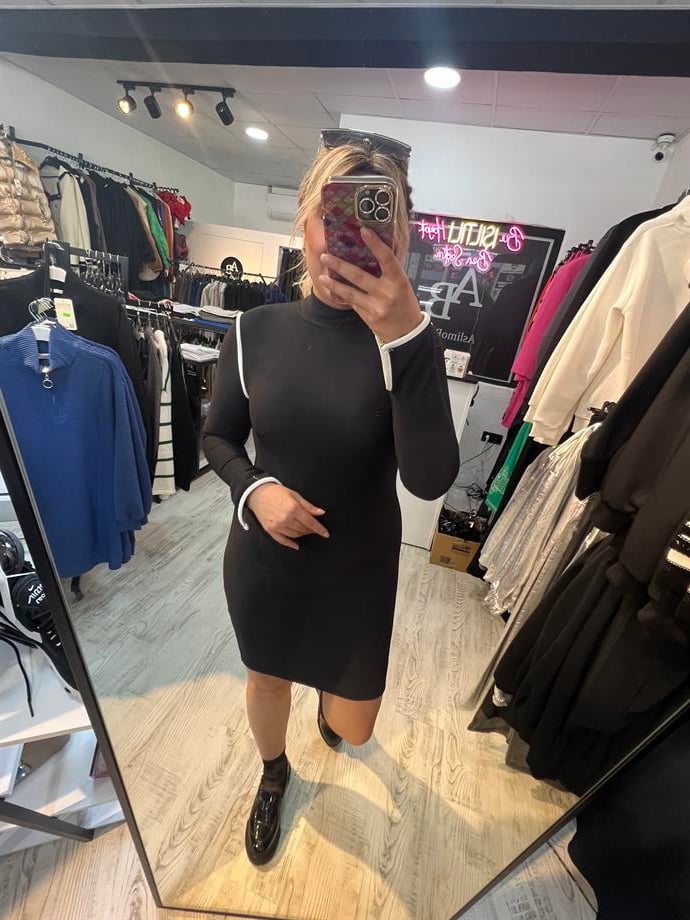 Kısa Ottoman Kumaş Elbise