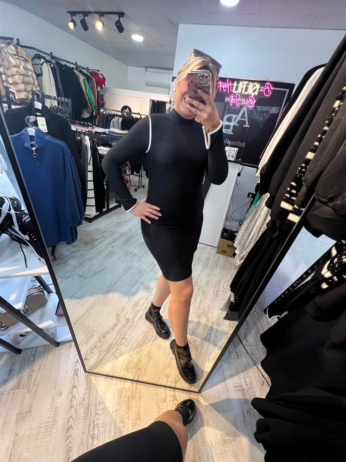 Kısa Ottoman Kumaş Elbise