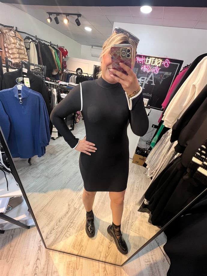 Kısa Ottoman Kumaş Elbise