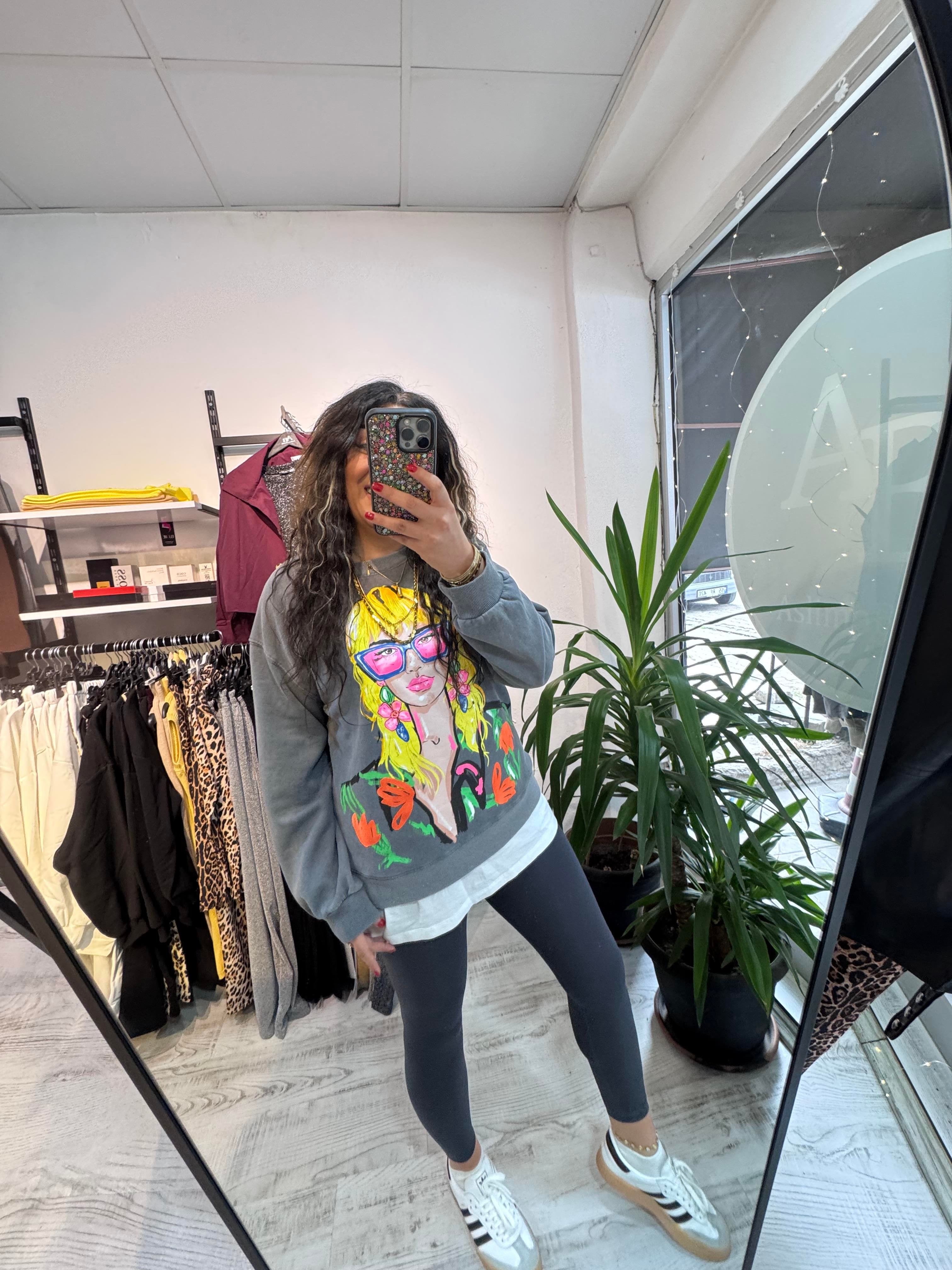 Kız Baskılı MRK Sweat 