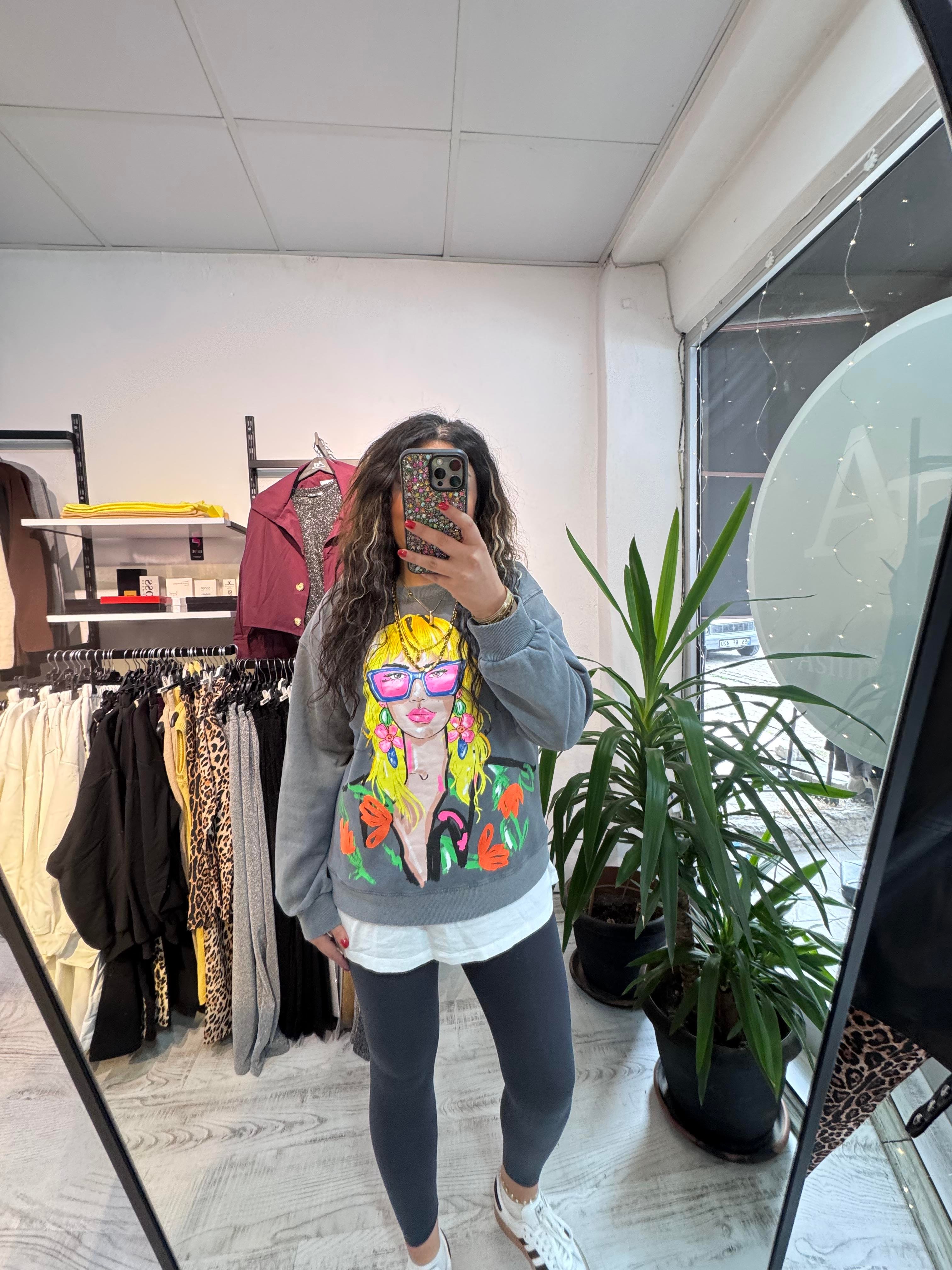 Kız Baskılı MRK Sweat 