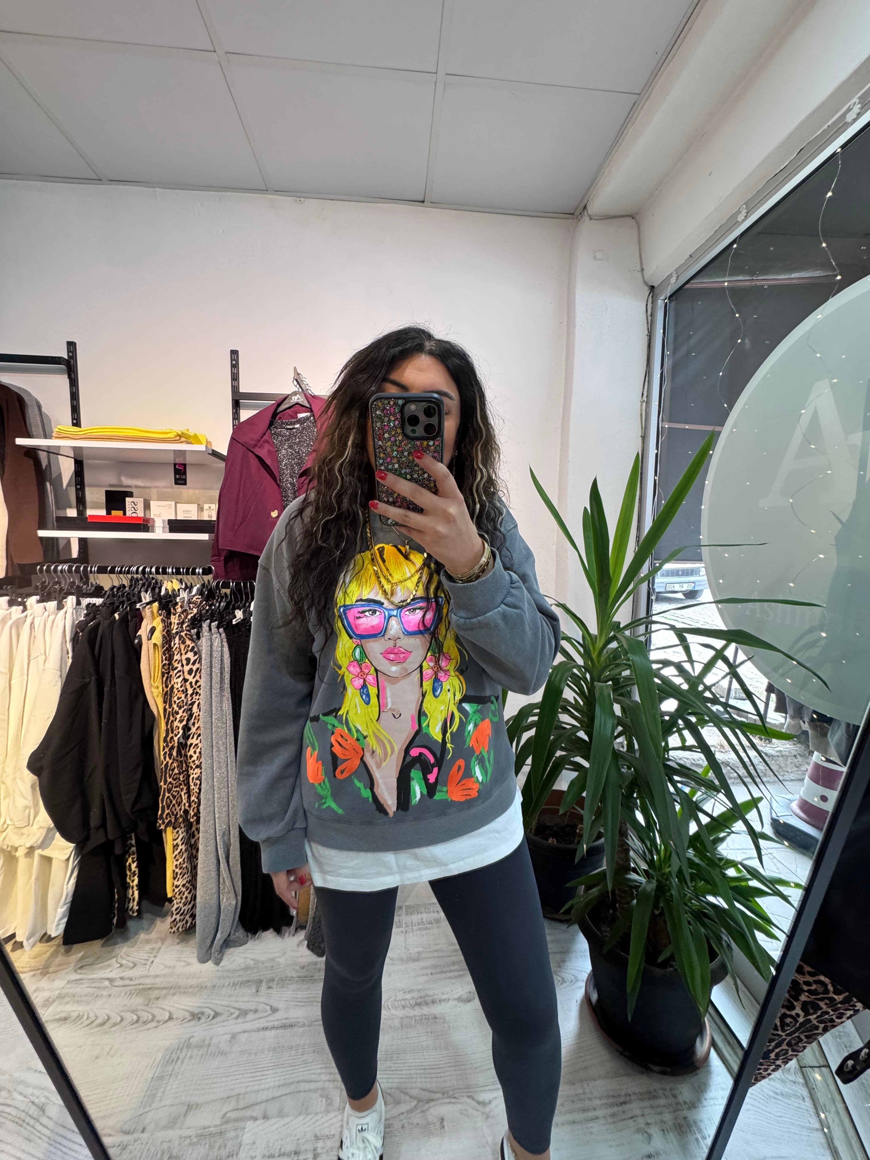 Kız Baskılı MRK Sweat 