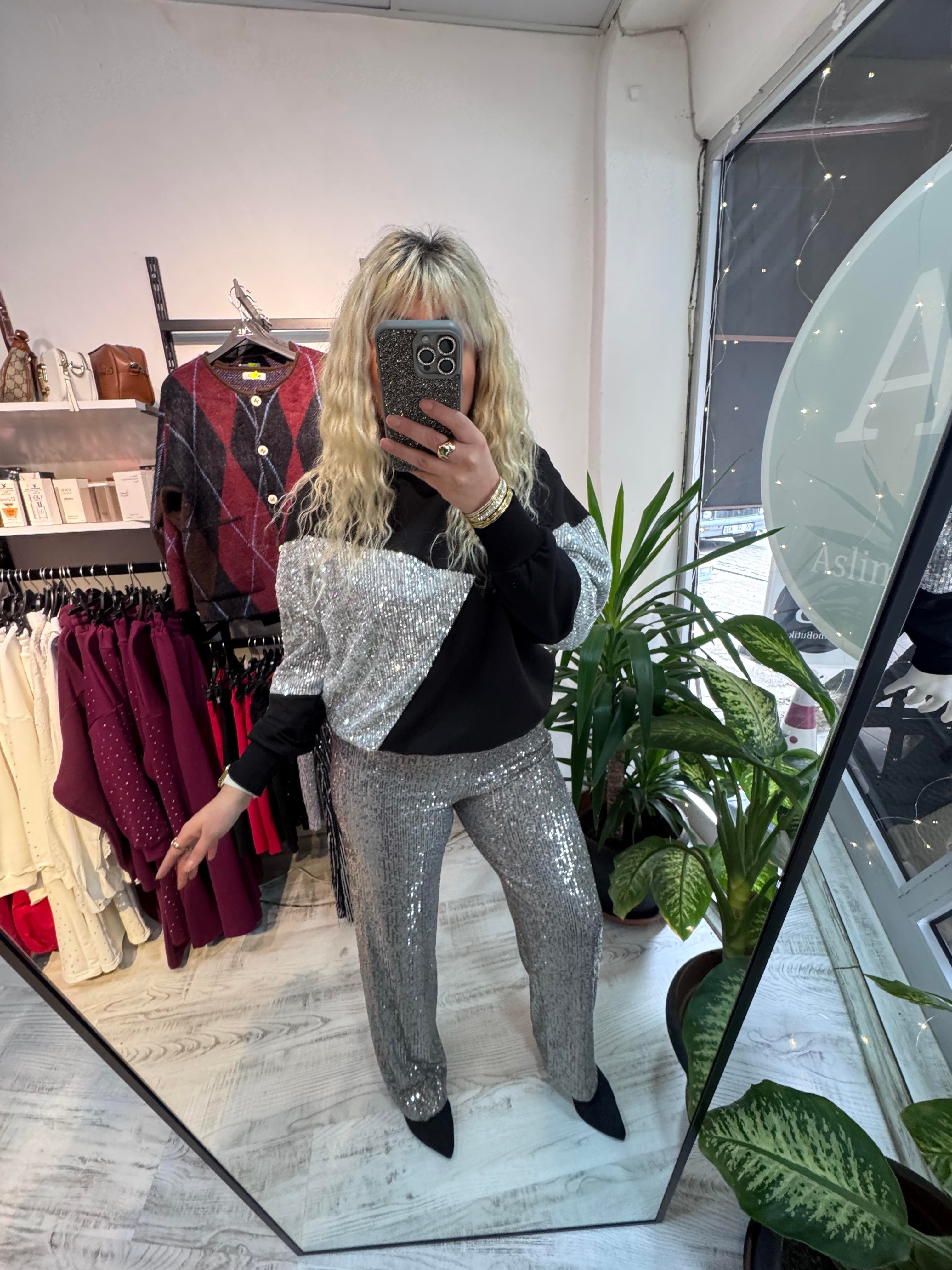 Marka Model Payet Detaylı Tasarım Sweat