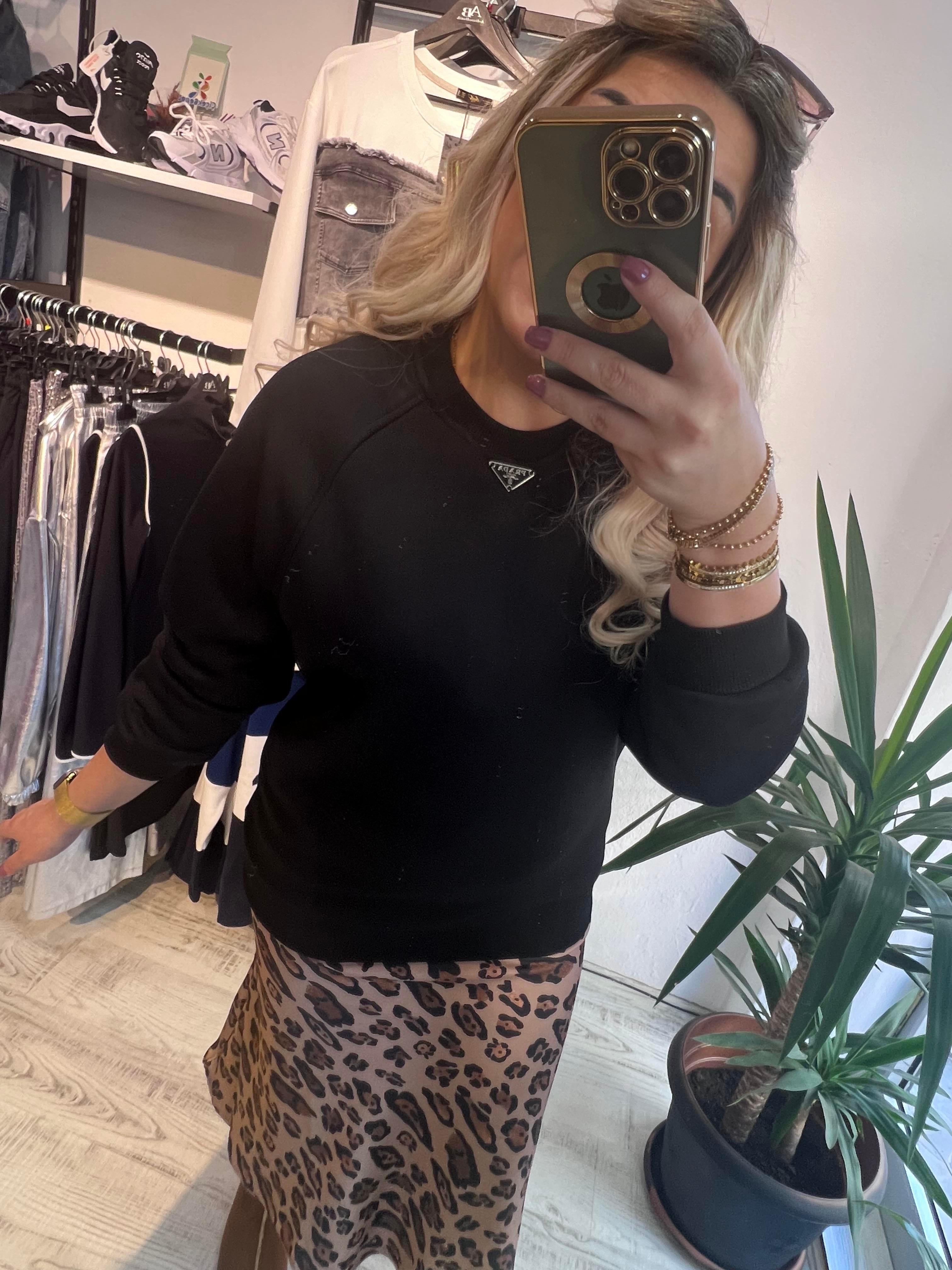 Marka Model Siyah Sweatshirt