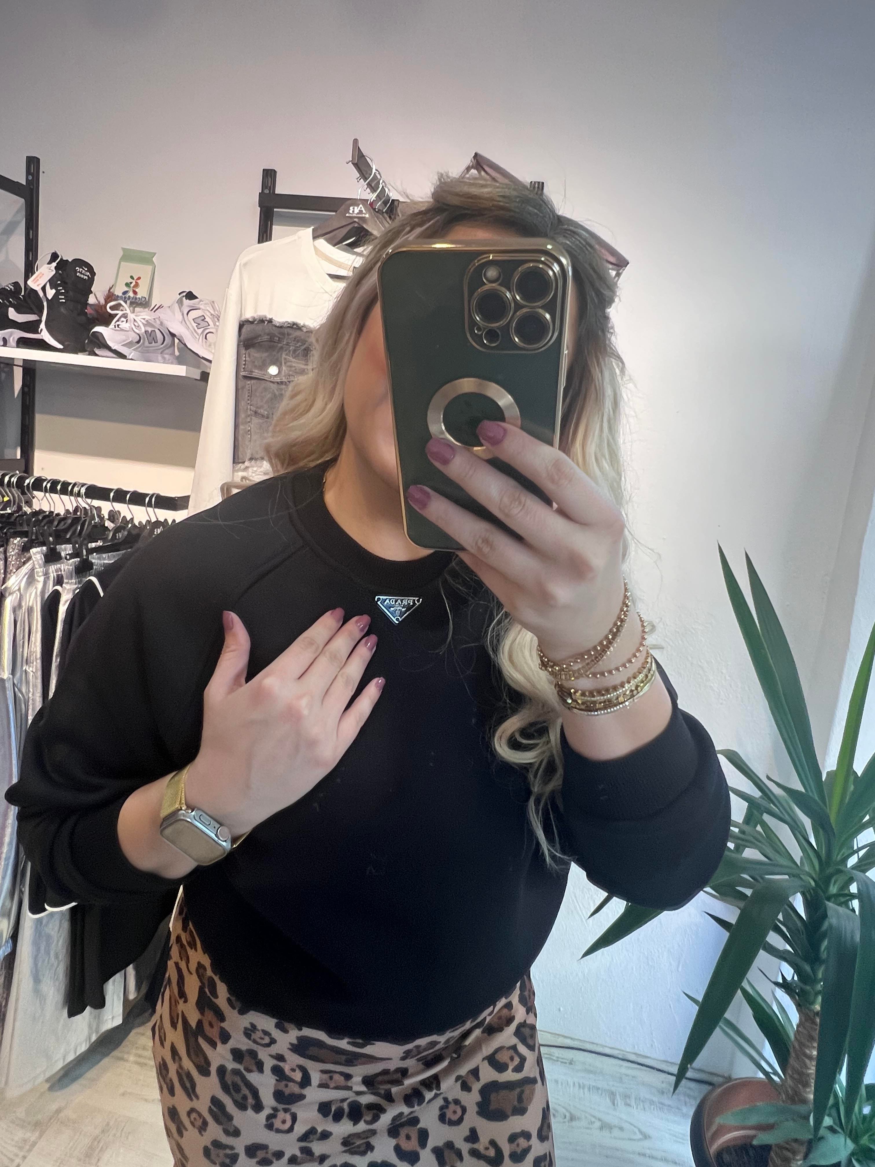 Marka Model Siyah Sweatshirt