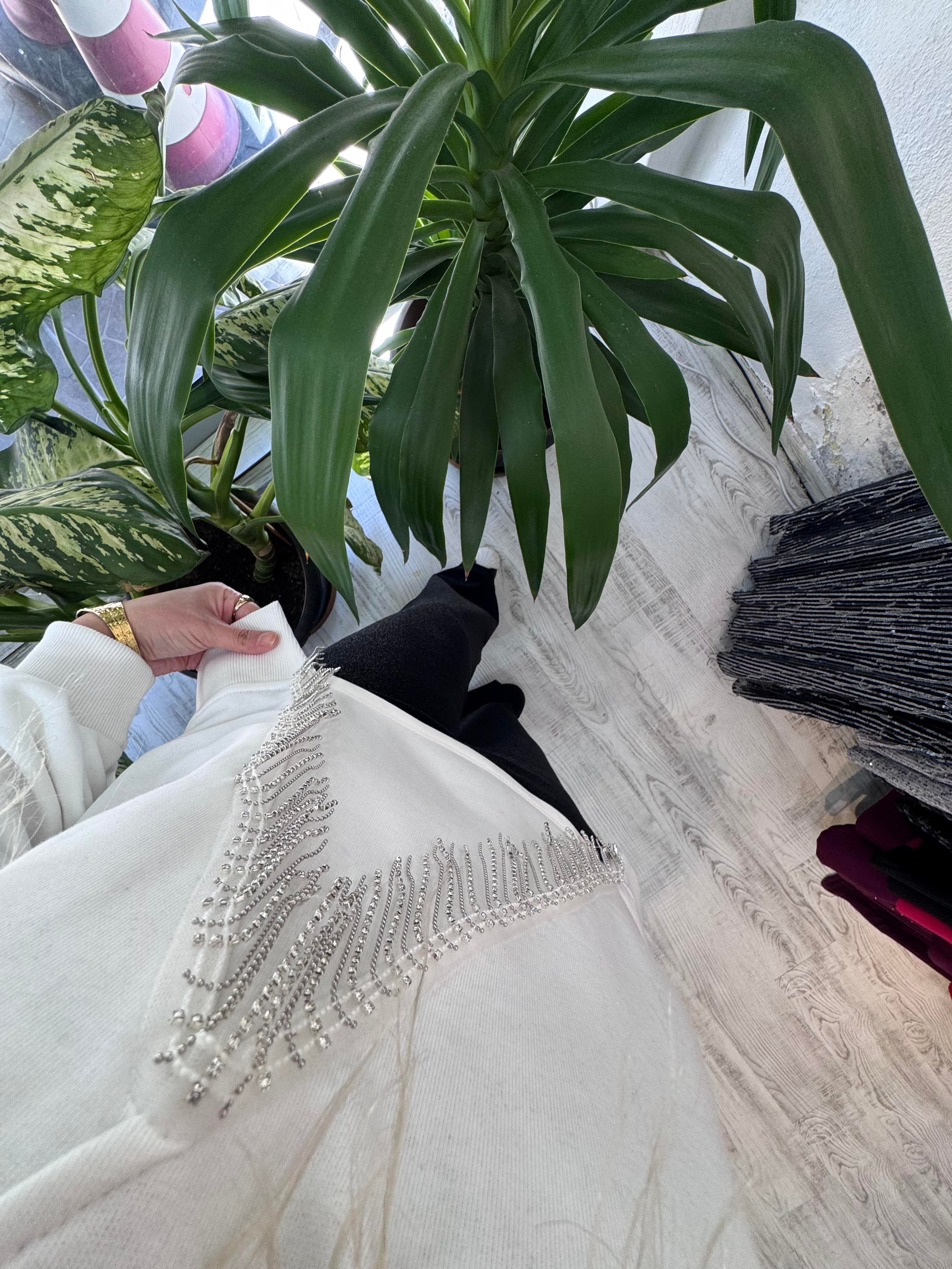 Marka Model V Taş Beyaz Sweat