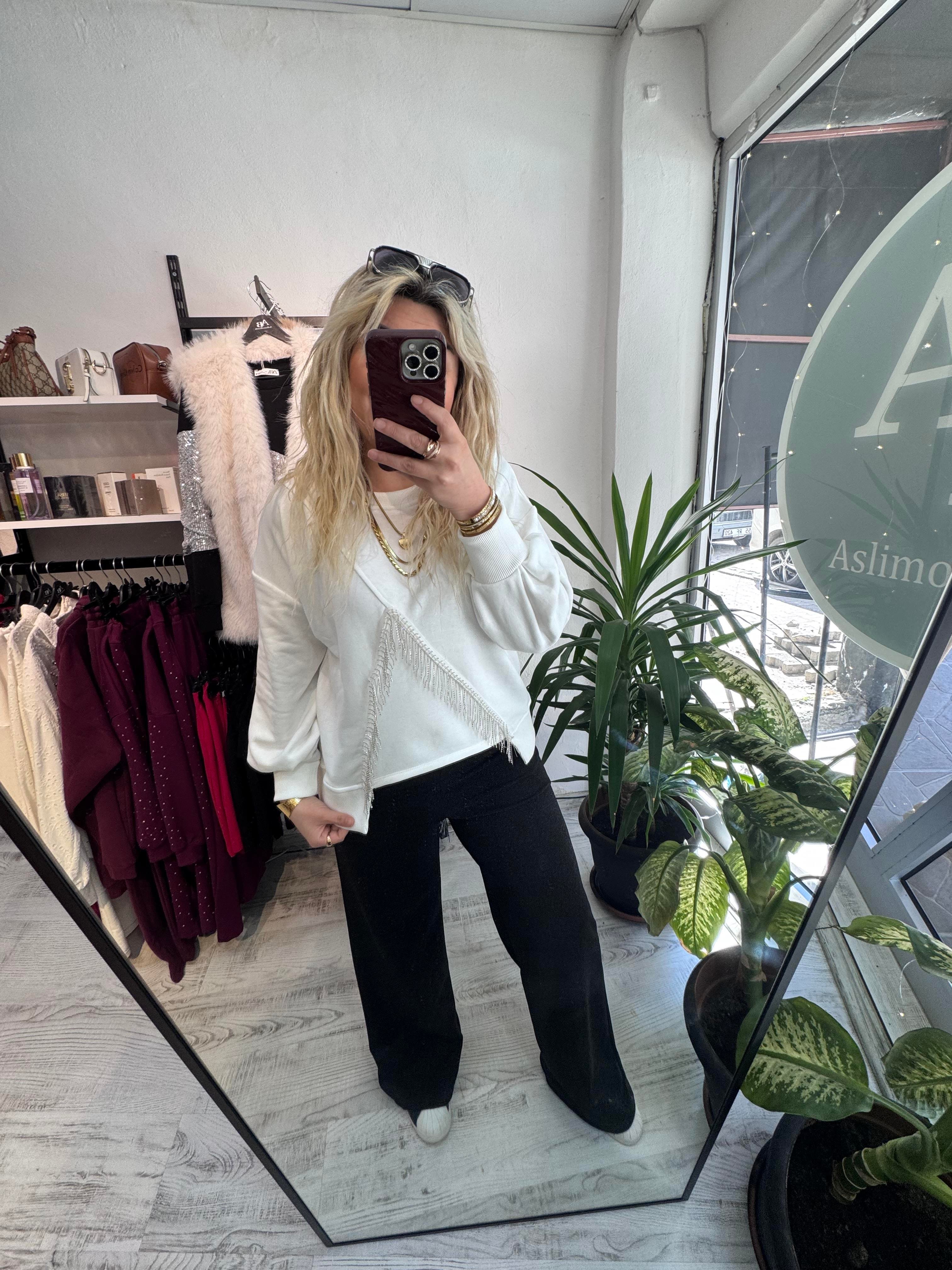 Marka Model V Taş Beyaz Sweat