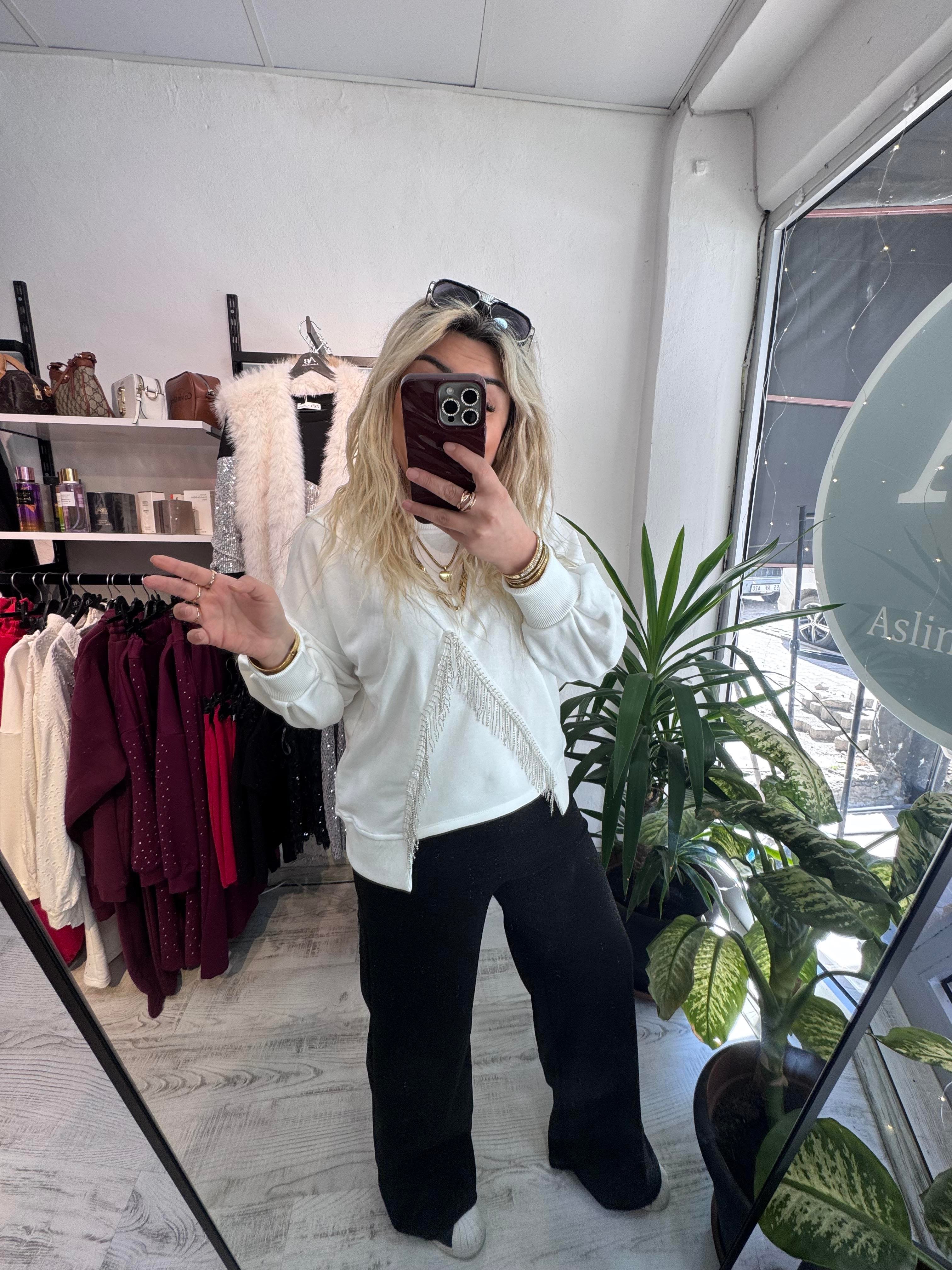 Marka Model V Taş Beyaz Sweat