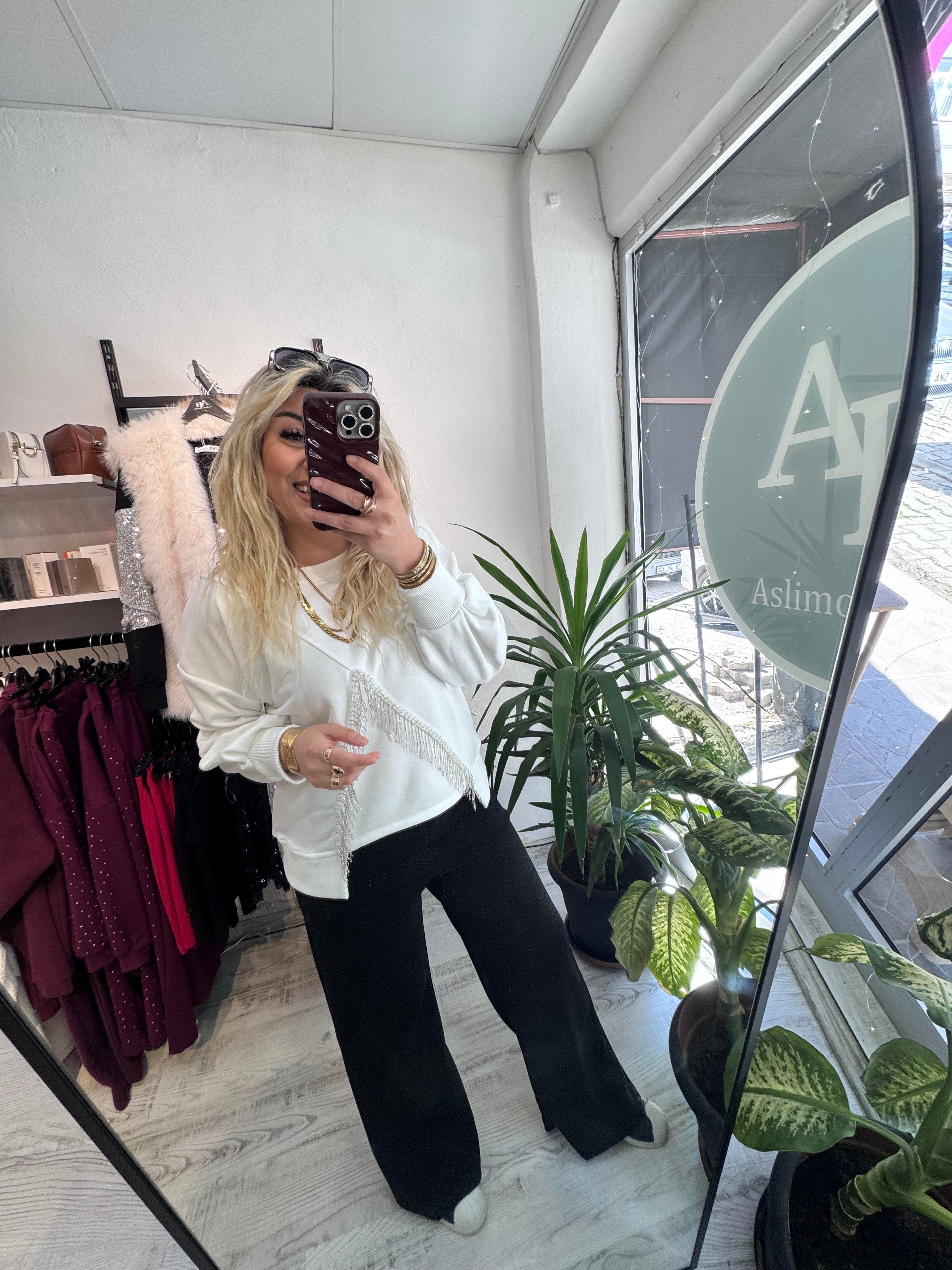 Marka Model V Taş Beyaz Sweat