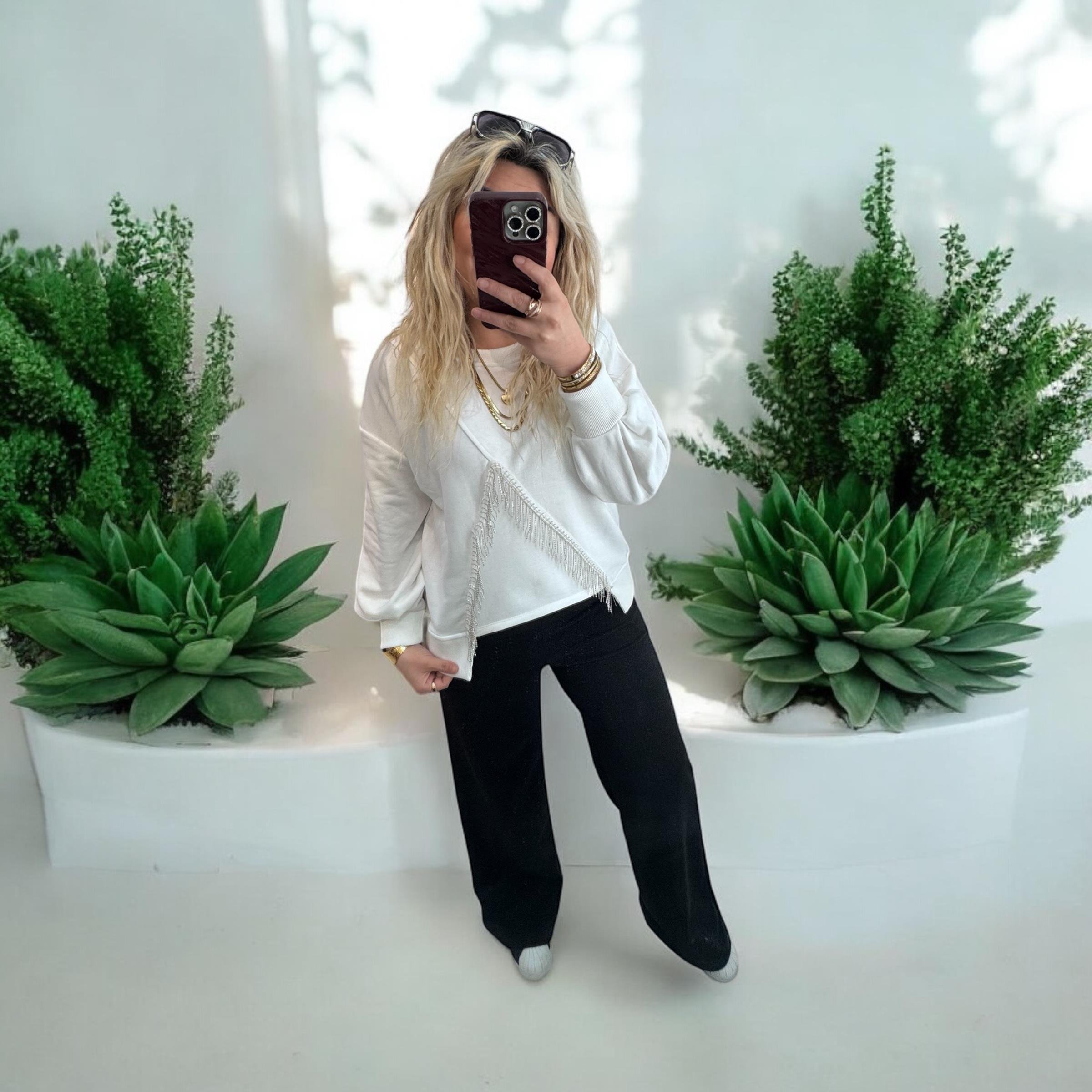 Marka Model V Taş Beyaz Sweat