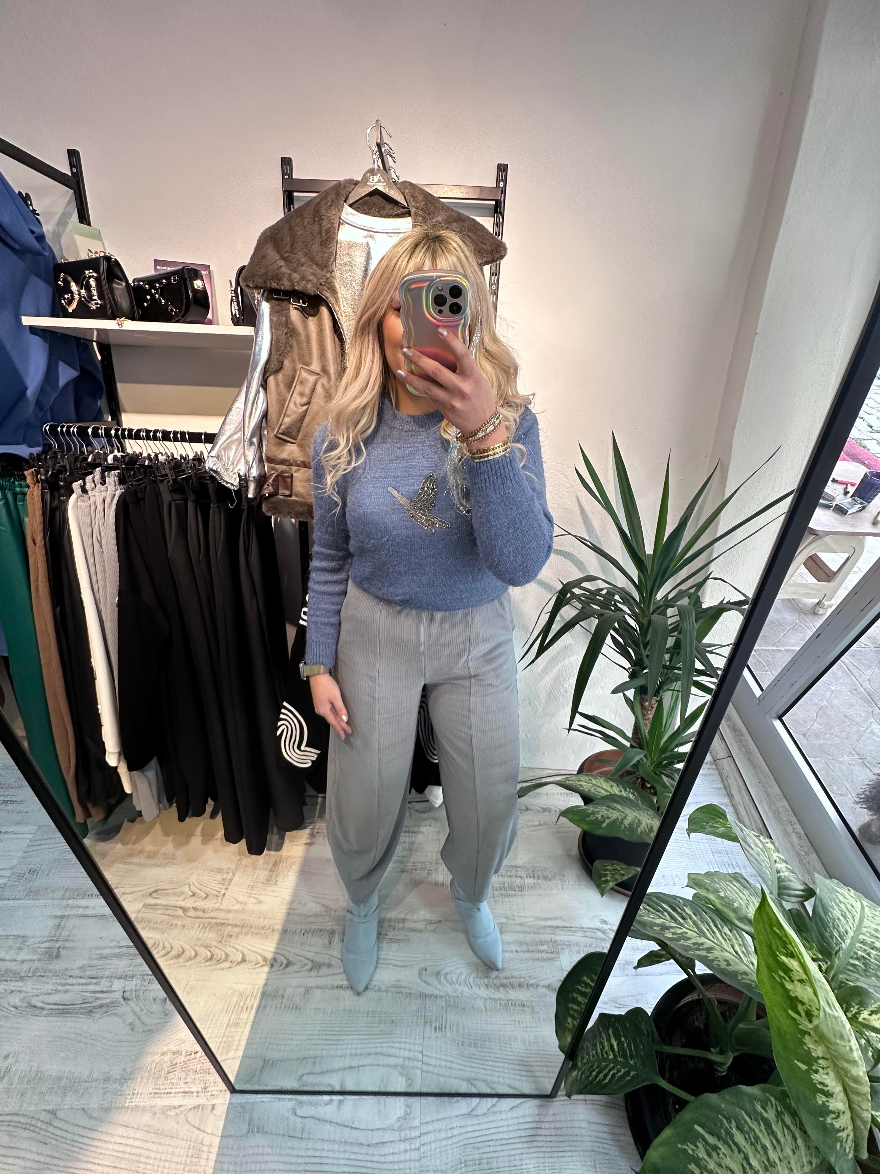 Mrk Model Taşlı Kazak