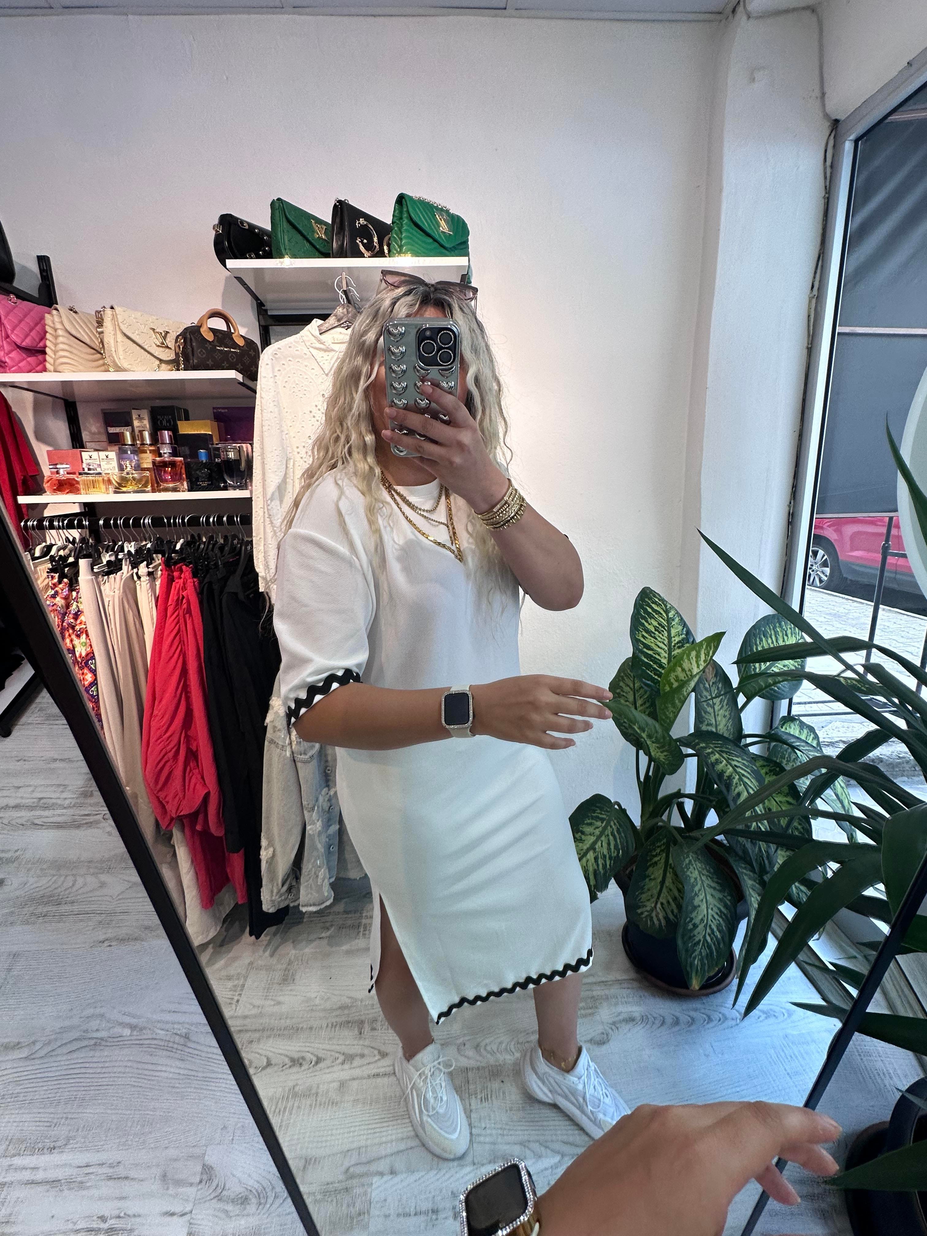 Orijinal Marka Biyeli Beyaz  Elbise