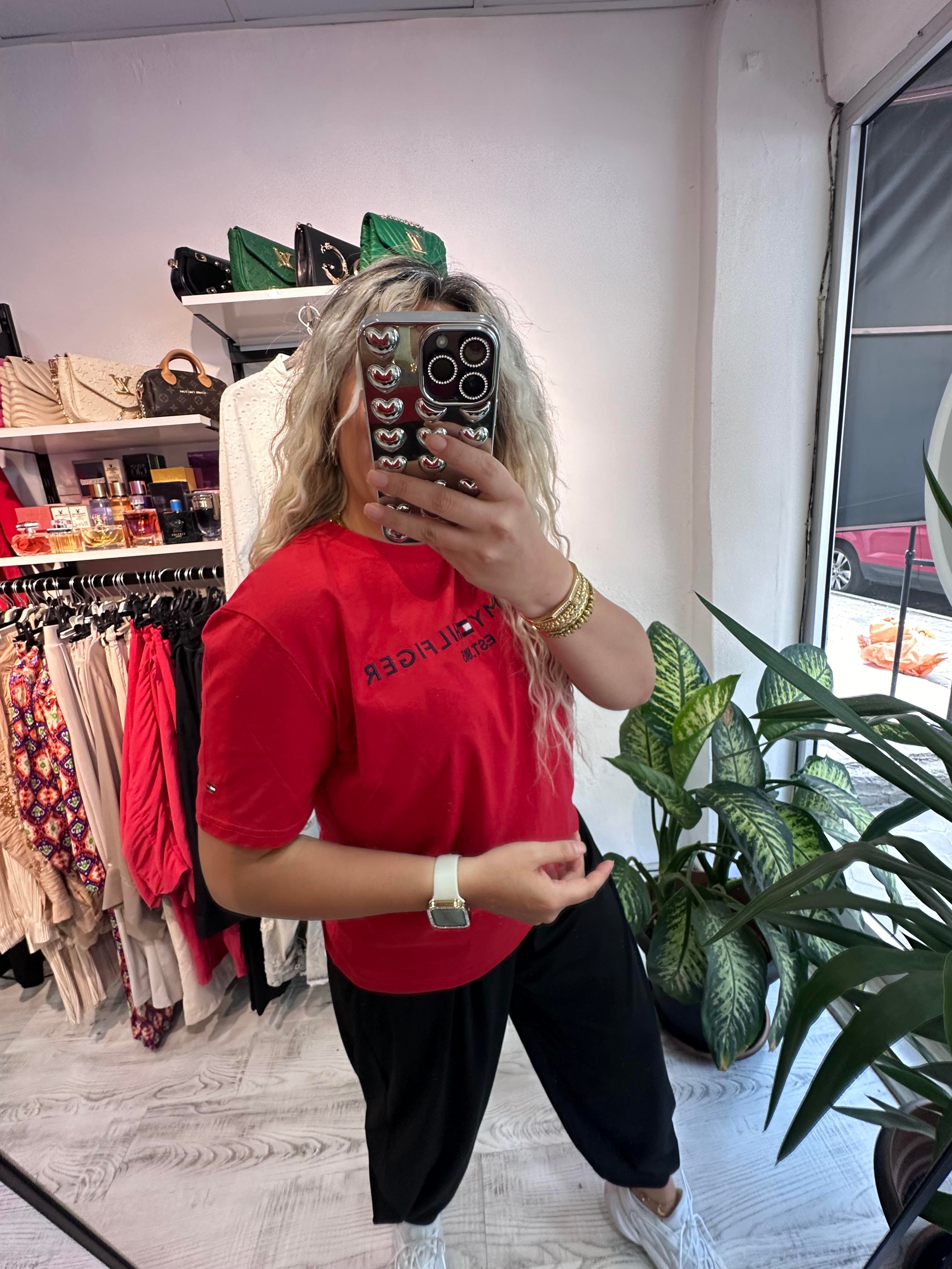 Orijinal Marka Kırmızı Tshirt