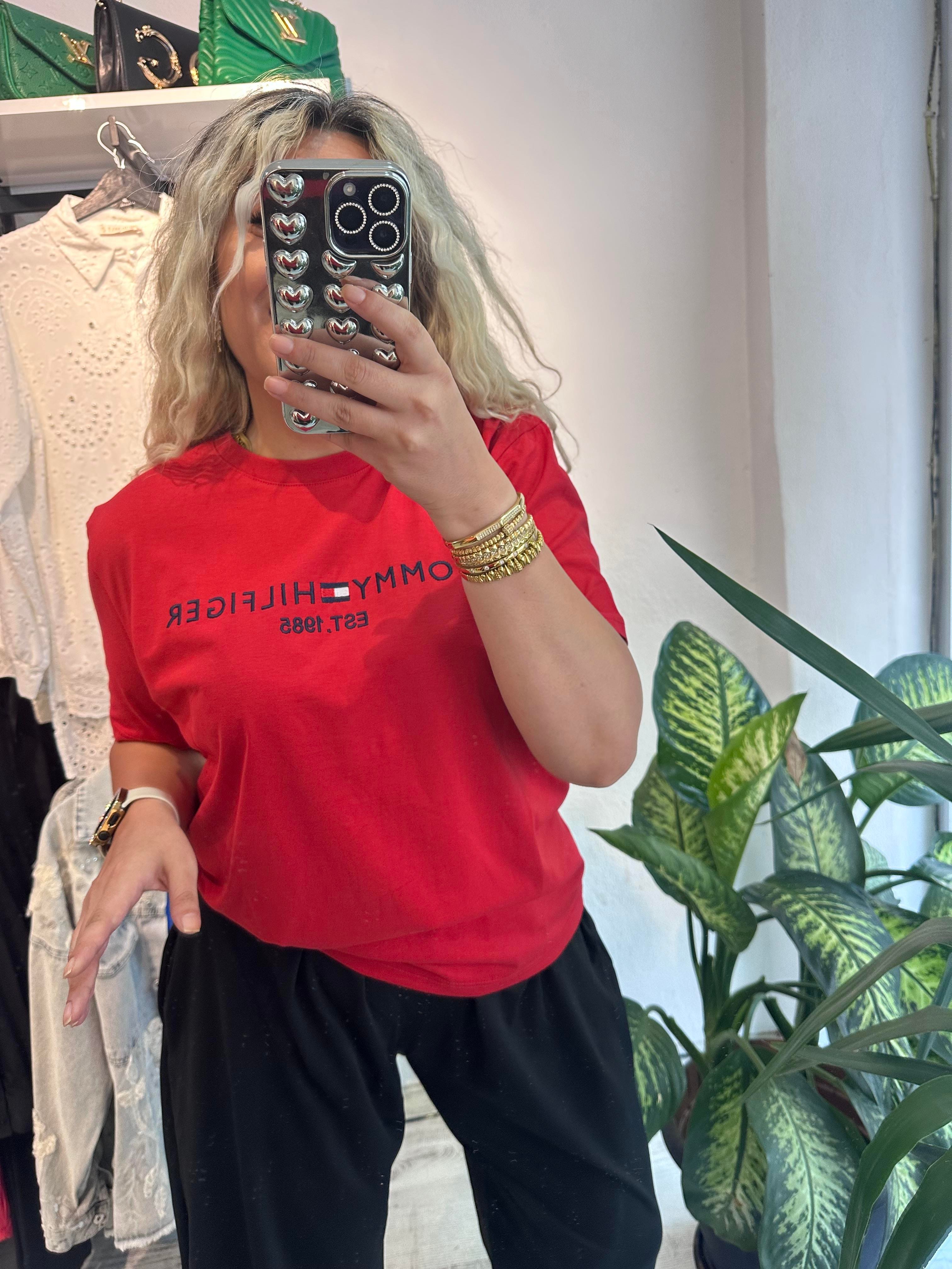 Orijinal Marka Kırmızı Tshirt