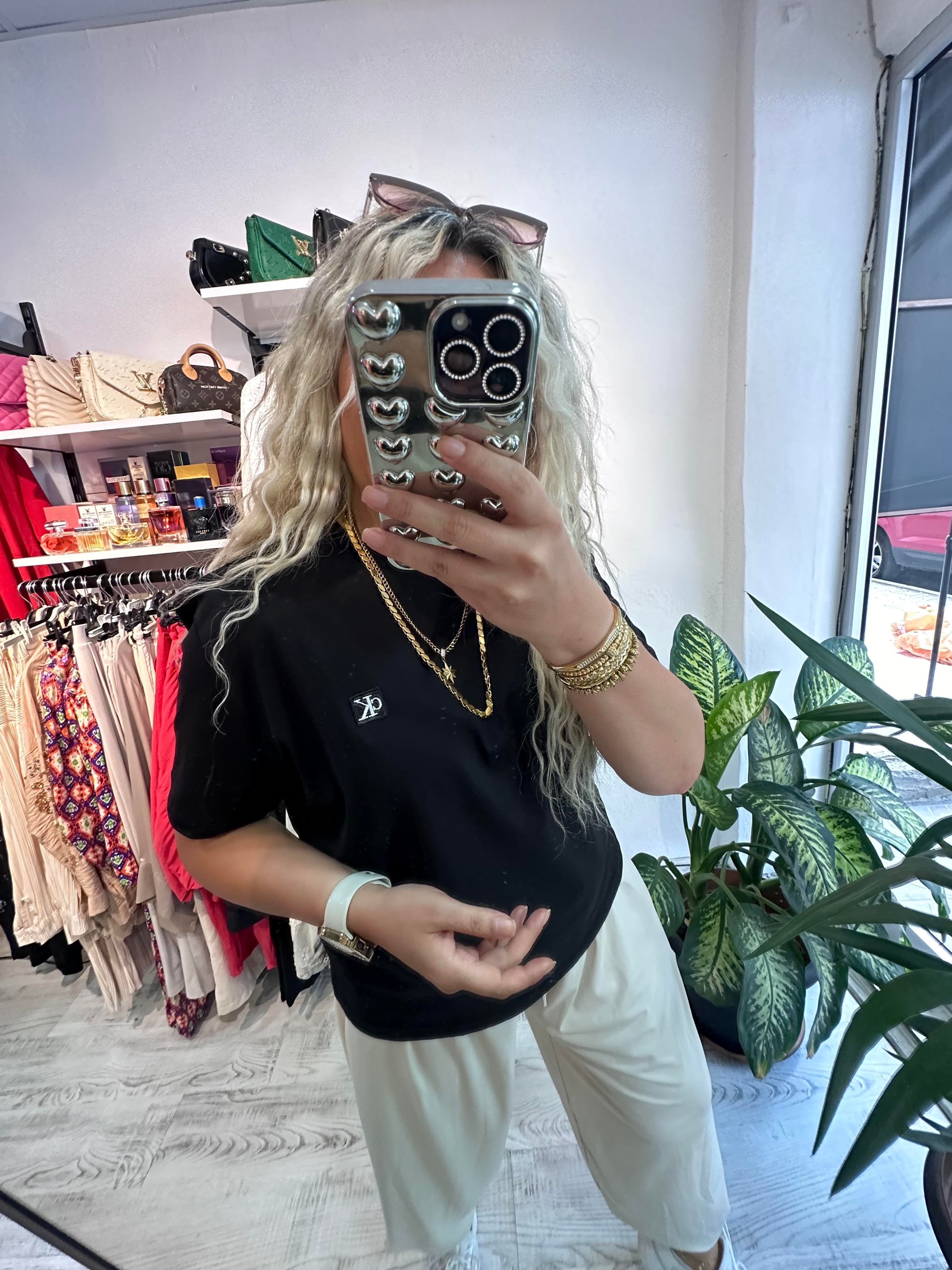 Orijinal Marka Siyah Tshirt