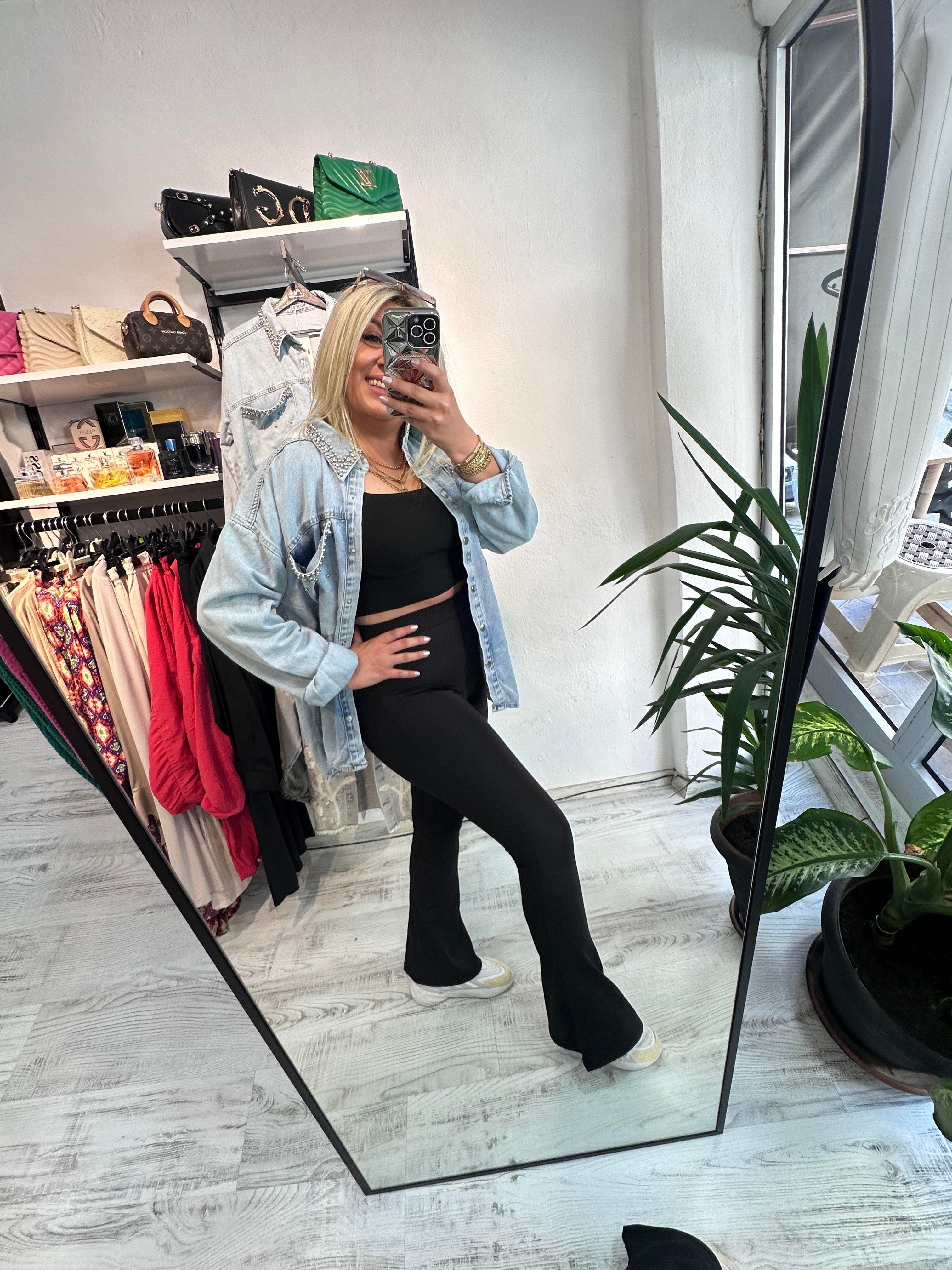 Oysho Kumaş İspanyol Tayt Pantolon