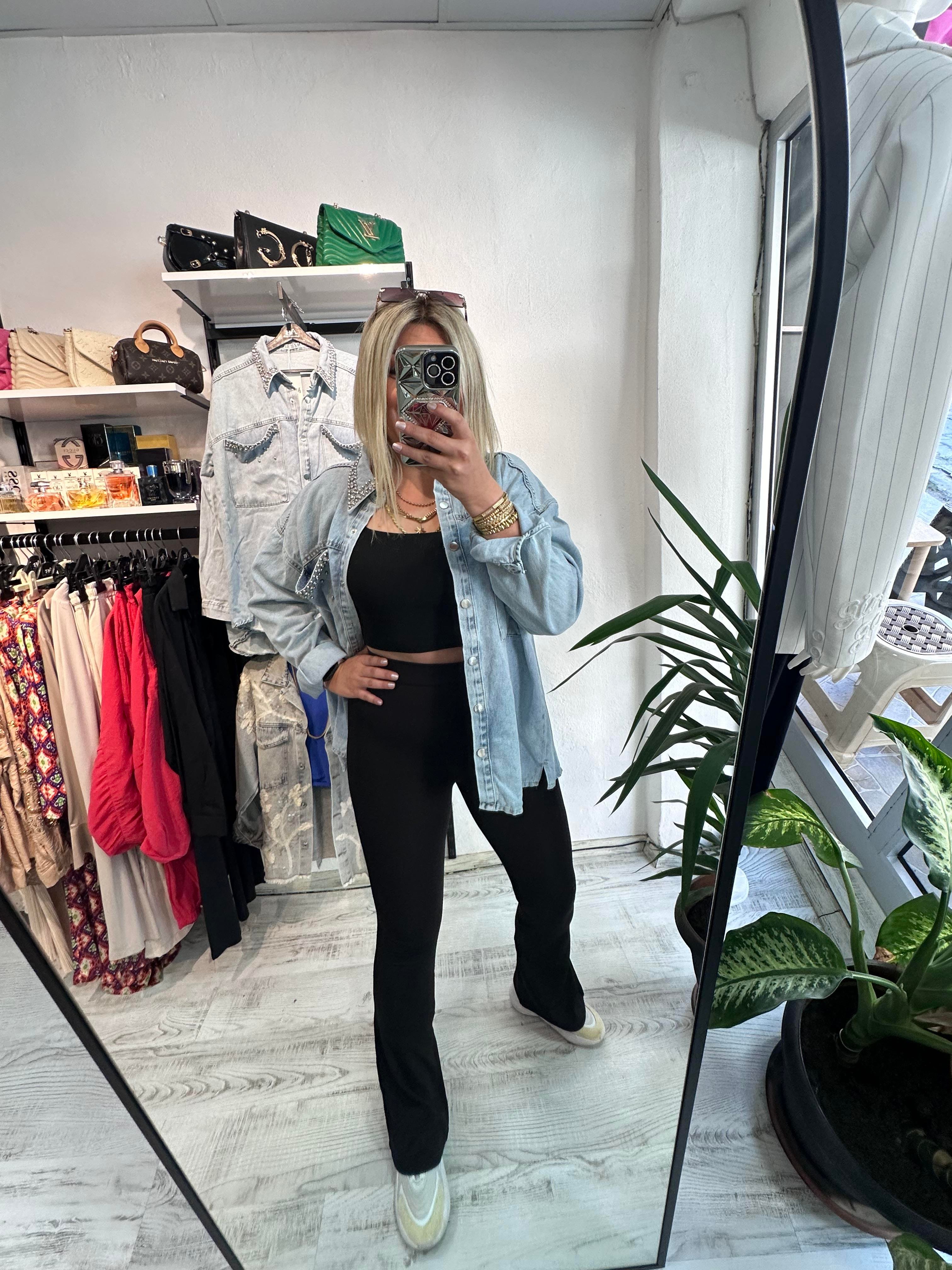 Oysho Kumaş İspanyol Tayt Pantolon