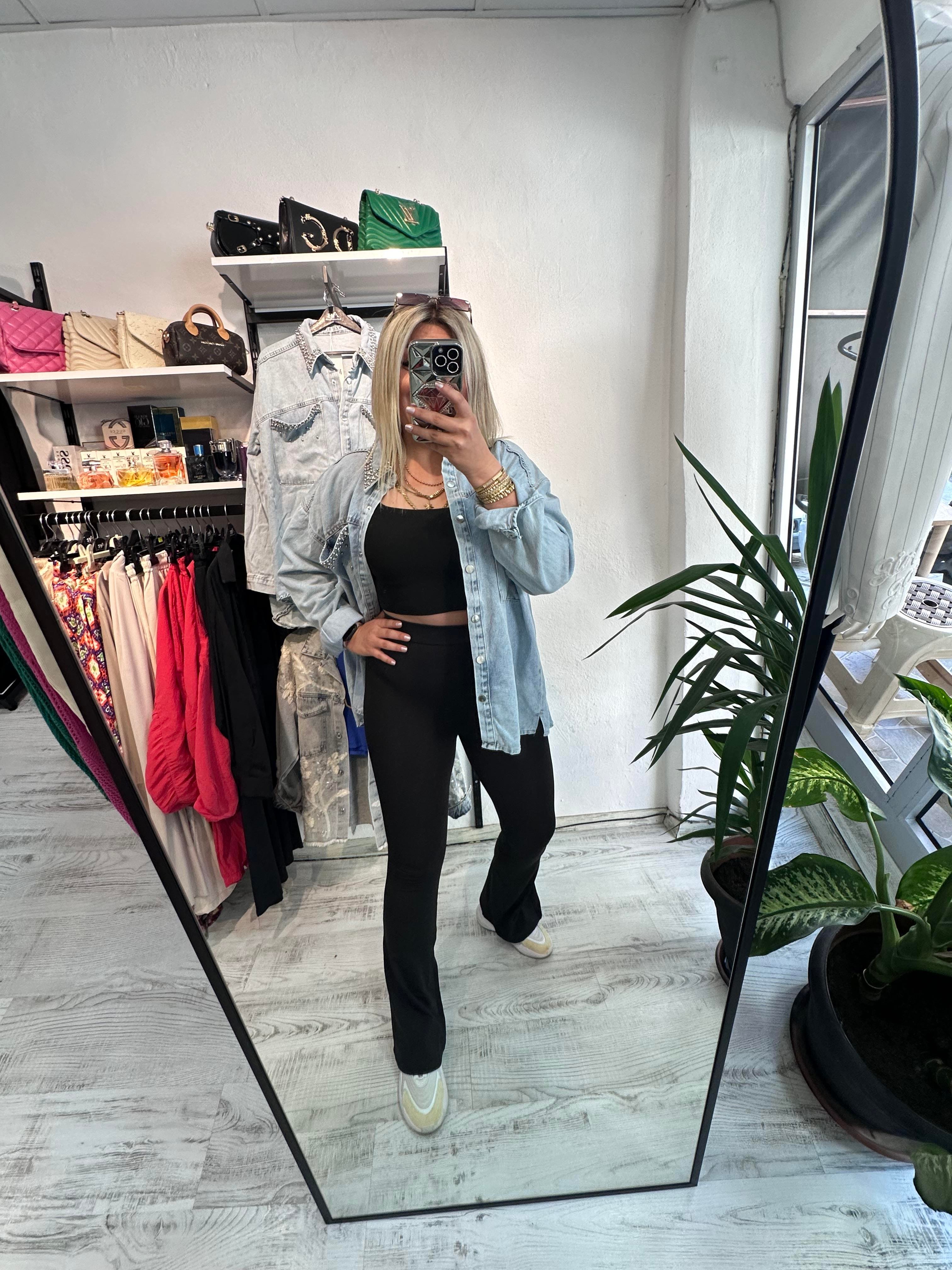 Oysho Kumaş İspanyol Tayt Pantolon