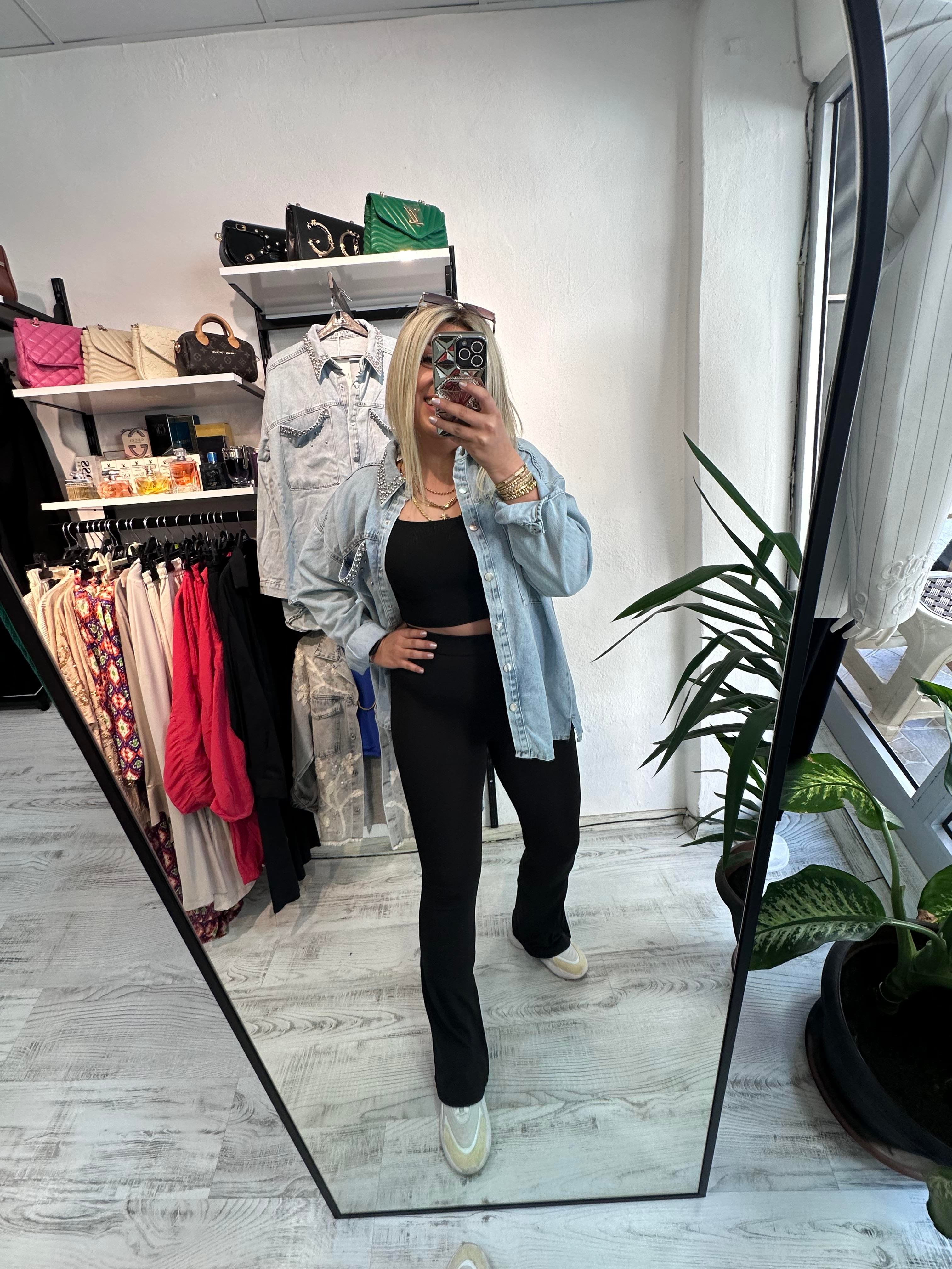 Oysho Kumaş İspanyol Tayt Pantolon